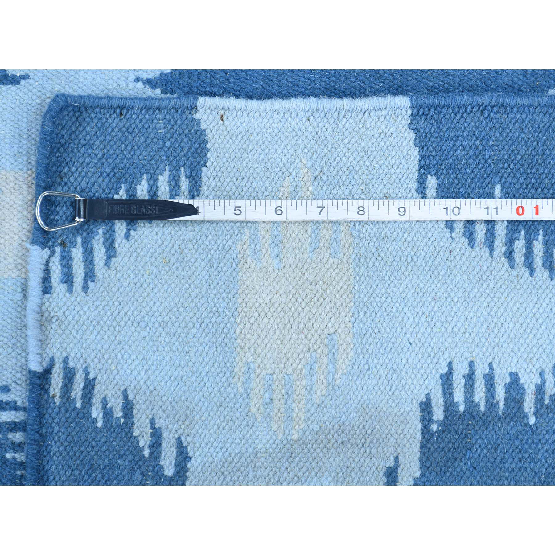 8-9 x11-10  Hand-Woven Pure Wool Reversible Kilim Flat Weave Carpet 