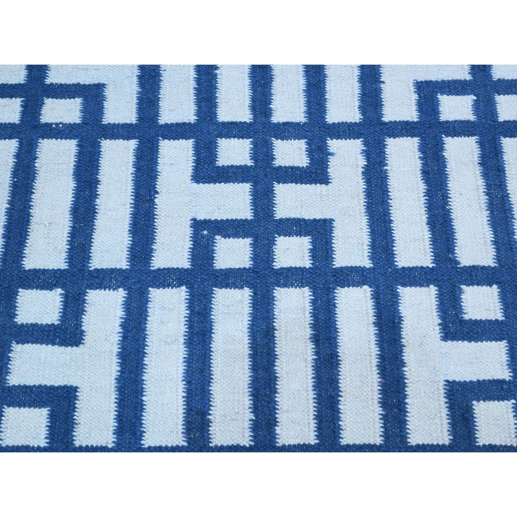 2-7 x8- Hand-Woven Reversible Geometric Flat Weave Kilim Runner Rug 