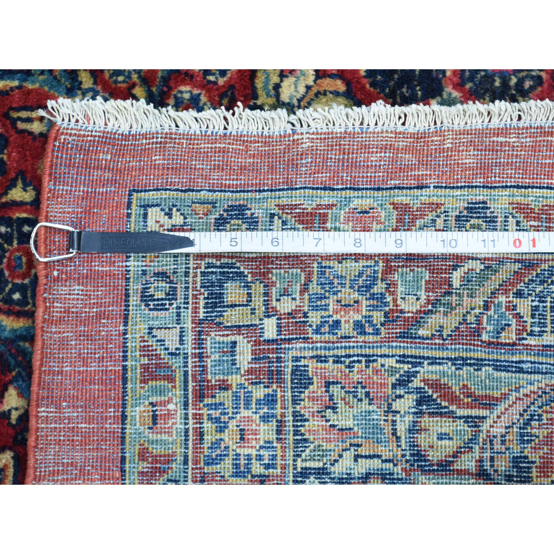 9-x25-7  Hand-Knotted Antique Persian Sarouk Gallery Size Exc Cond Rug 