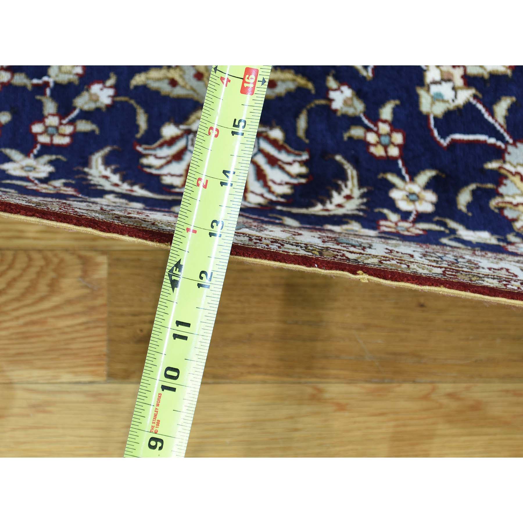 8-1 x10- 100 Percent Silk 400 Kpsi Tabriz Hand-Knotted Oriental Rug 