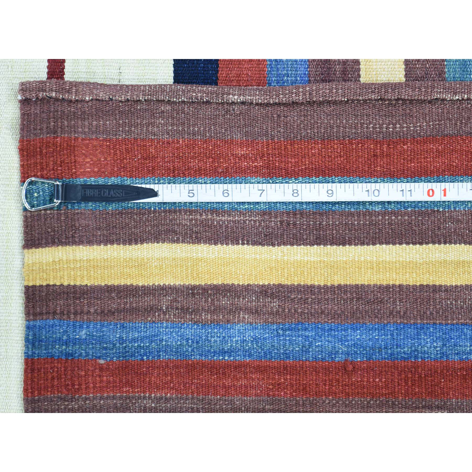 8-3 x10-4  Hand-Woven Striped Flat Weave Qashqai Kilim Oriental Rug 