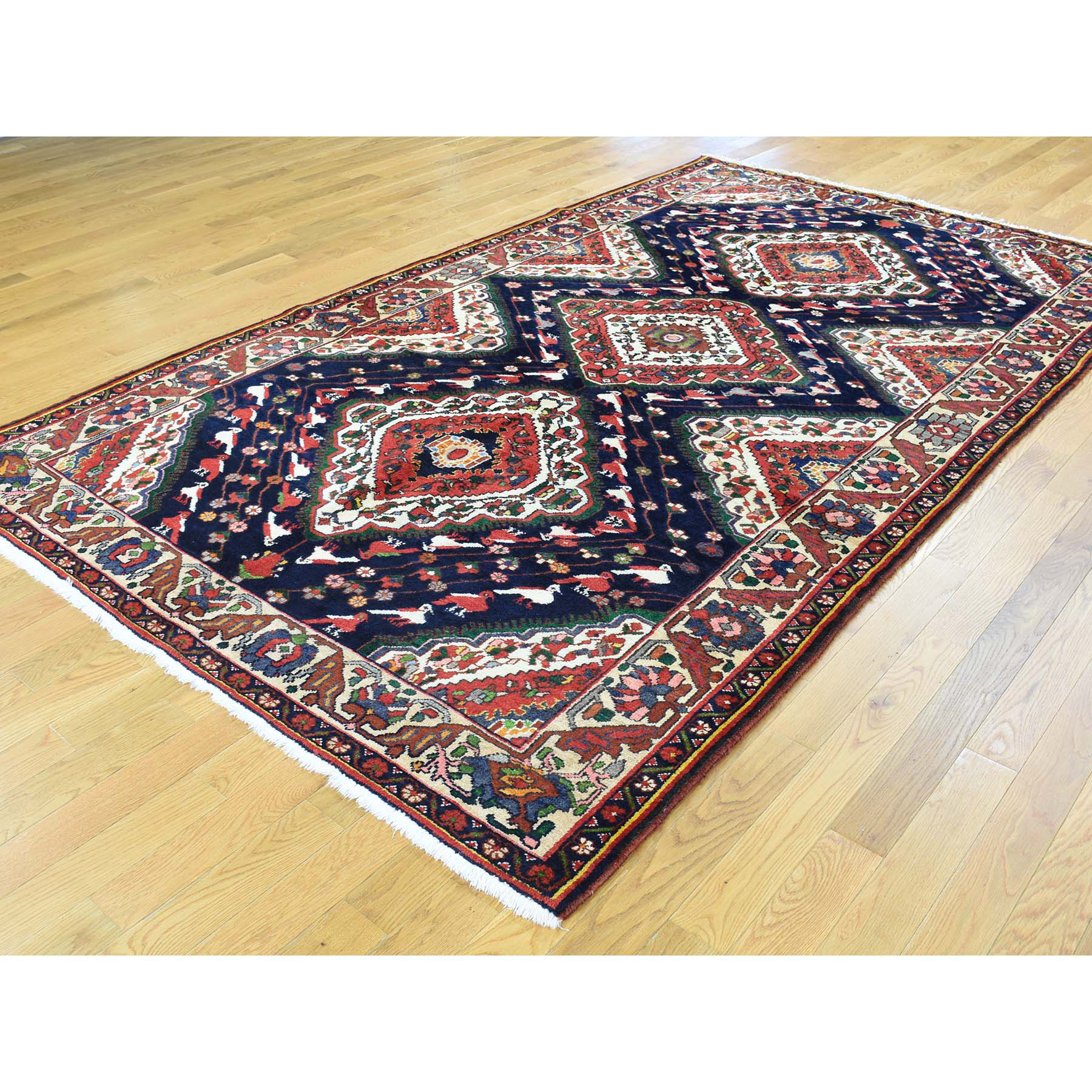 5-9 x9-10  Hand-Knotted Persian Bakhtiari Exc Cond Oriental Rug 
