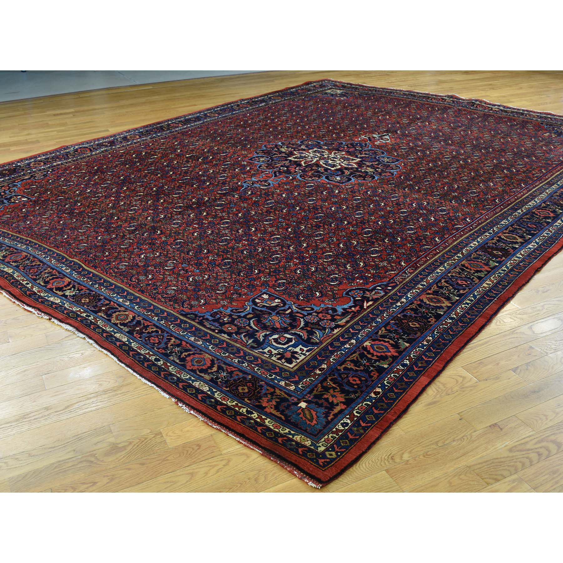 10-5 x13-9  Antique Persian Bijar Exc Cond Hand-Knotted Oriental Rug 
