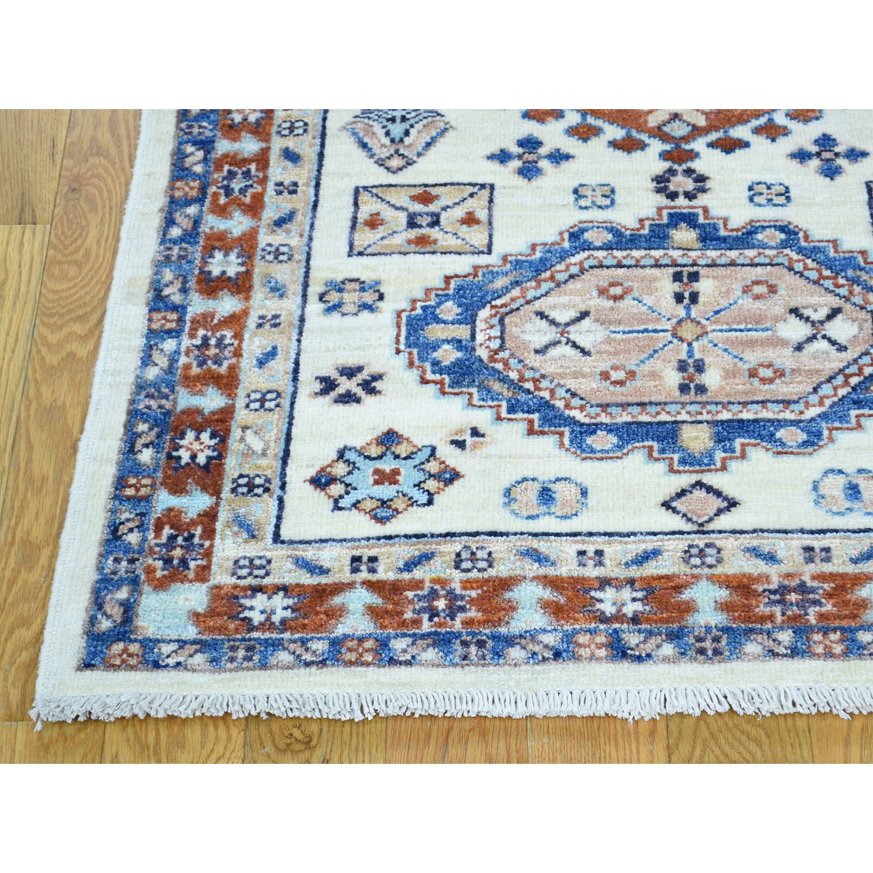 2-7 x9-10  On Clearance  Antiqued Karajeh Pure Wool Hand-Knotted Oriental Runner Rug 