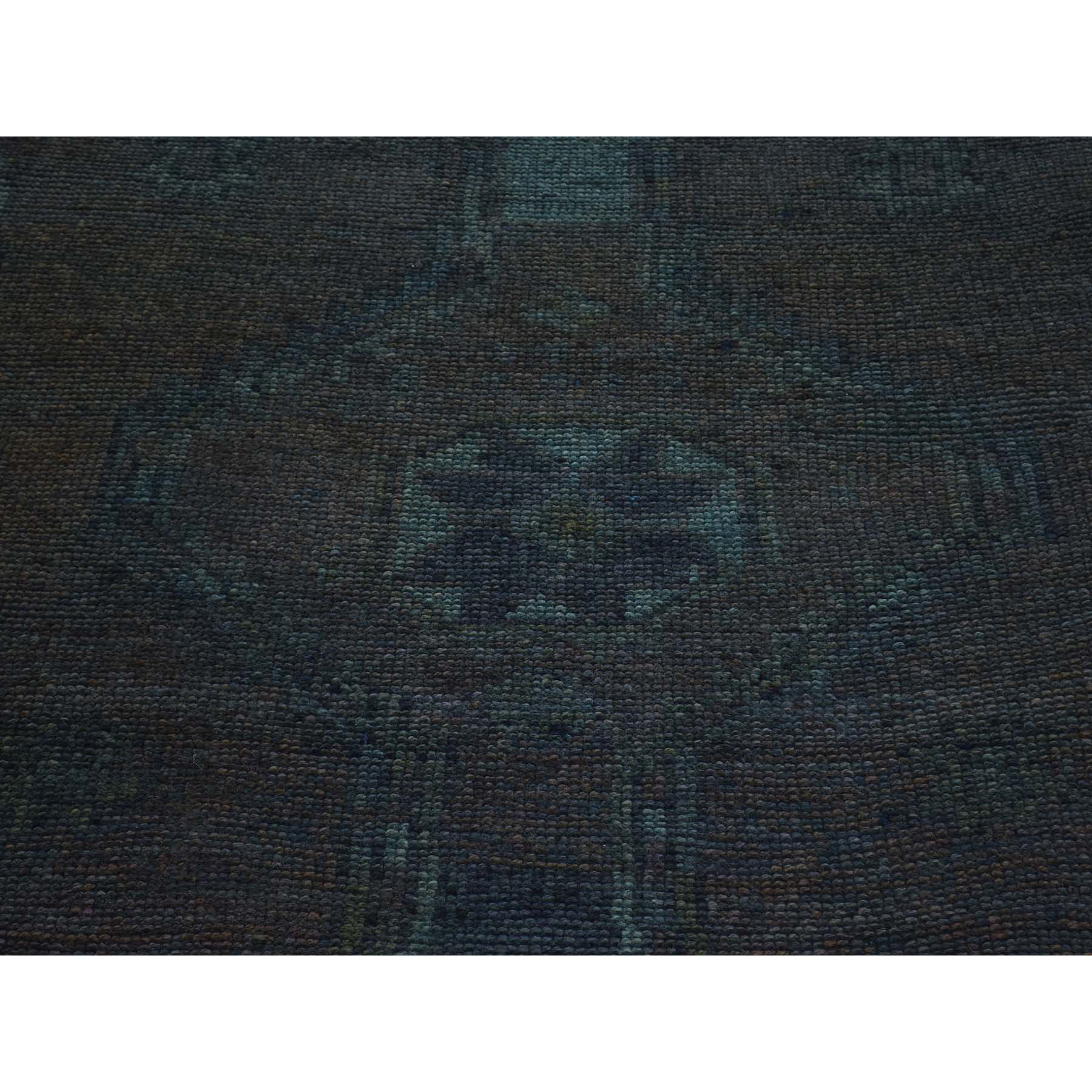 3-10 x12-6  On Clearance Hand-Knotted Overdyed Persian Shiraz Worn Runner Rug 