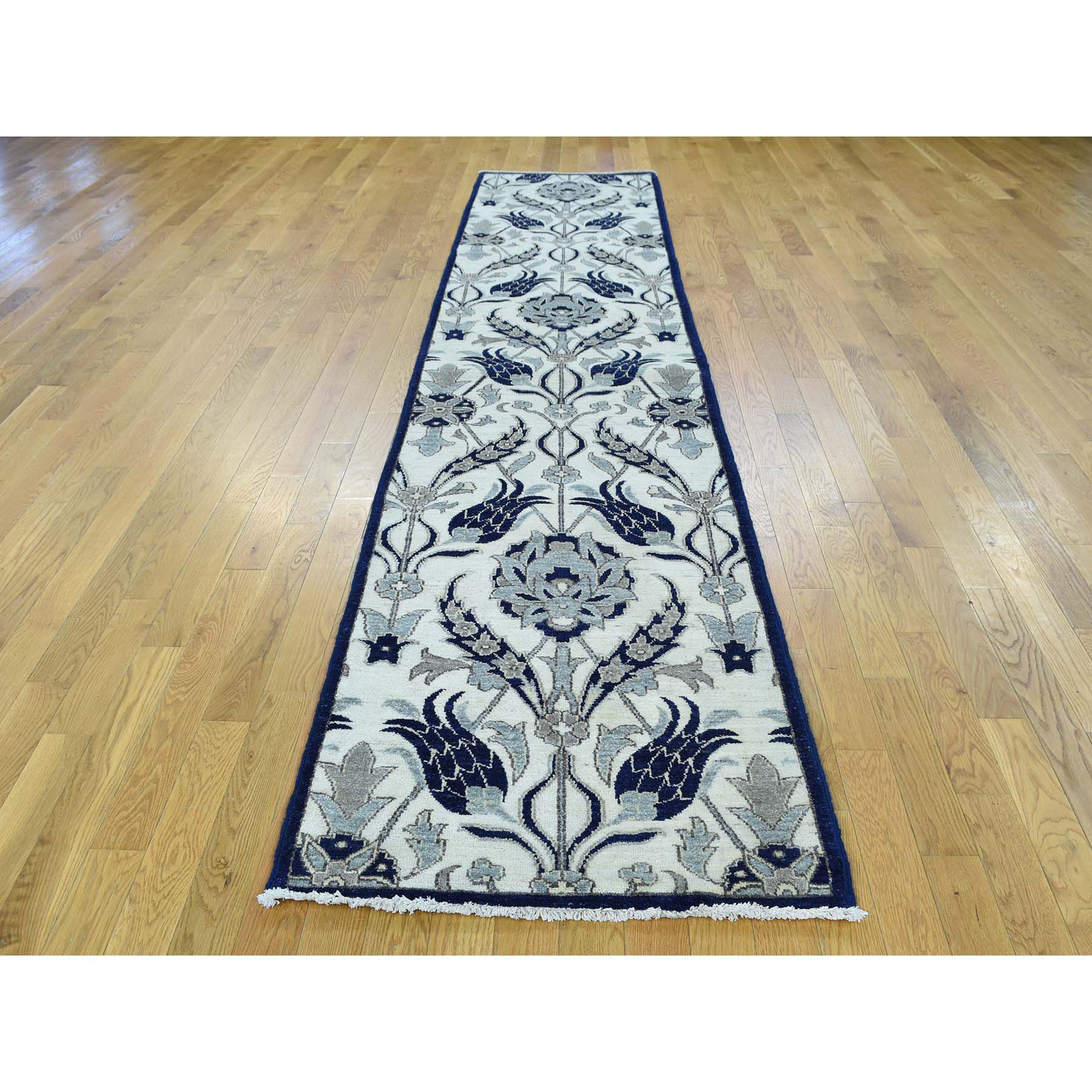 2-7 x12-1  On Clearance Hand-Knotted Arts And Crafts William Morris Design Runner Rug 