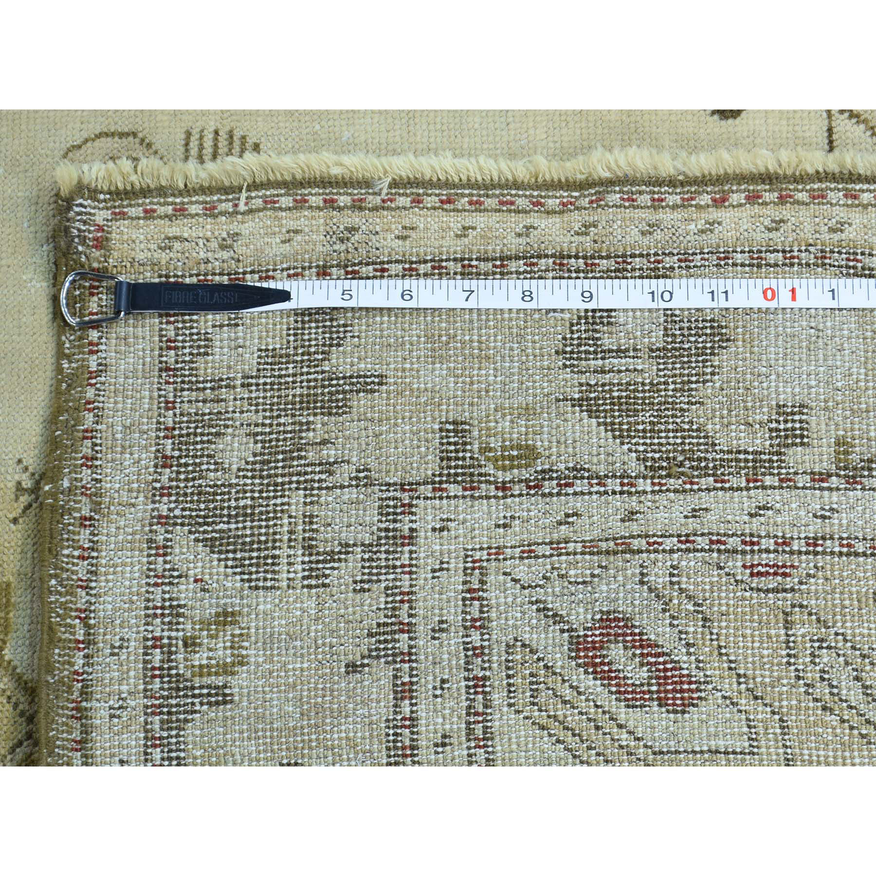 3-8 x15- Handmade Antique Caucasian Karabakh Pure Wool Wide Runner Rug 