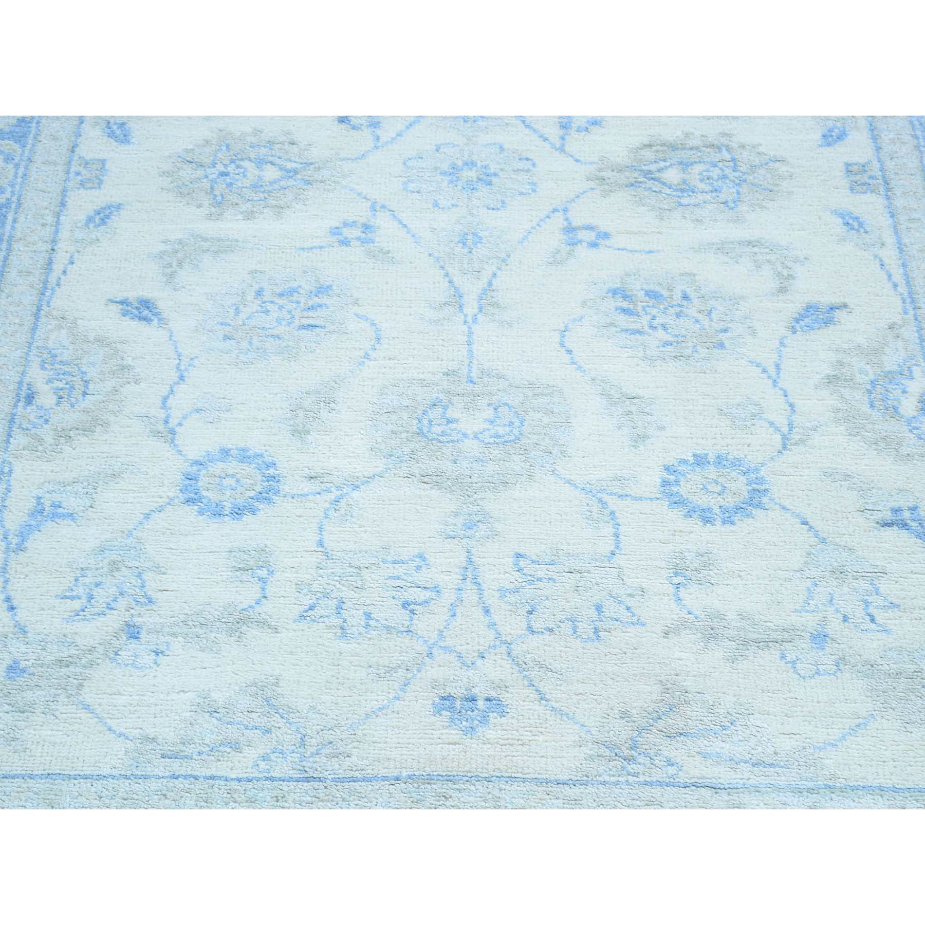3-2 x5-3  On Clearance 100 Percent Wool Hand-Knotted White Wash Peshawar Oriental Rug 