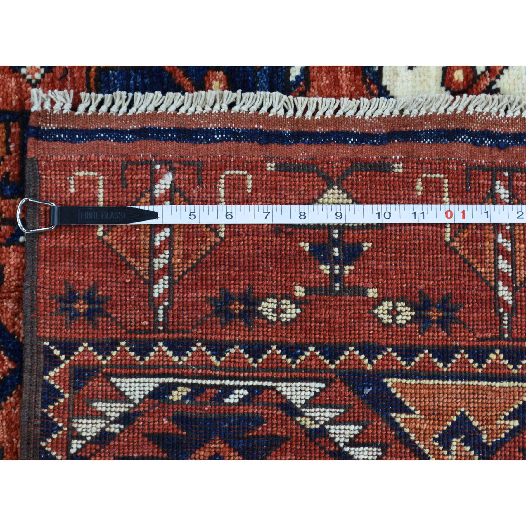 9-10 x13-6  On Clearance Handmade Pure Wool Ersari Turkoman Elephant Feet Design Rug 