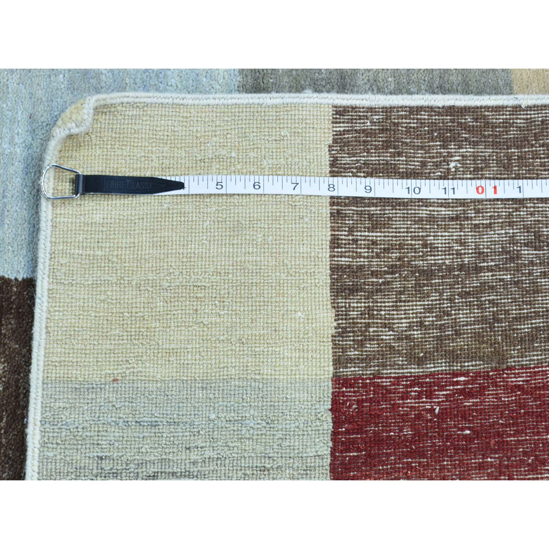 2-6 x11-7  Modern Gabbeh Squares Design Hand-Knotted Oriental Runner Rug 