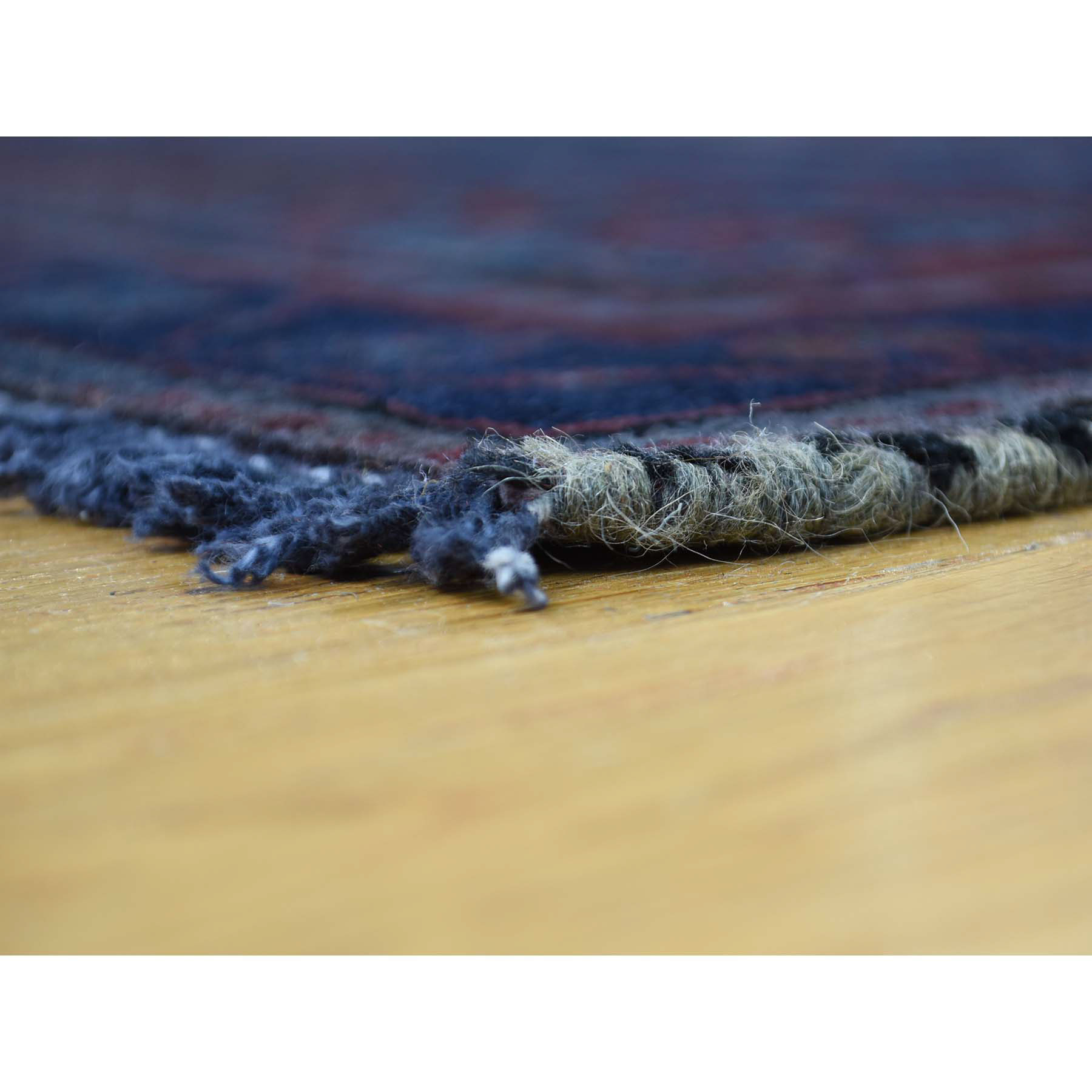5-2 x9-2  On Clearance Handmade Overdyed Nahavand Worn Oriental Wide Runner Rug 
