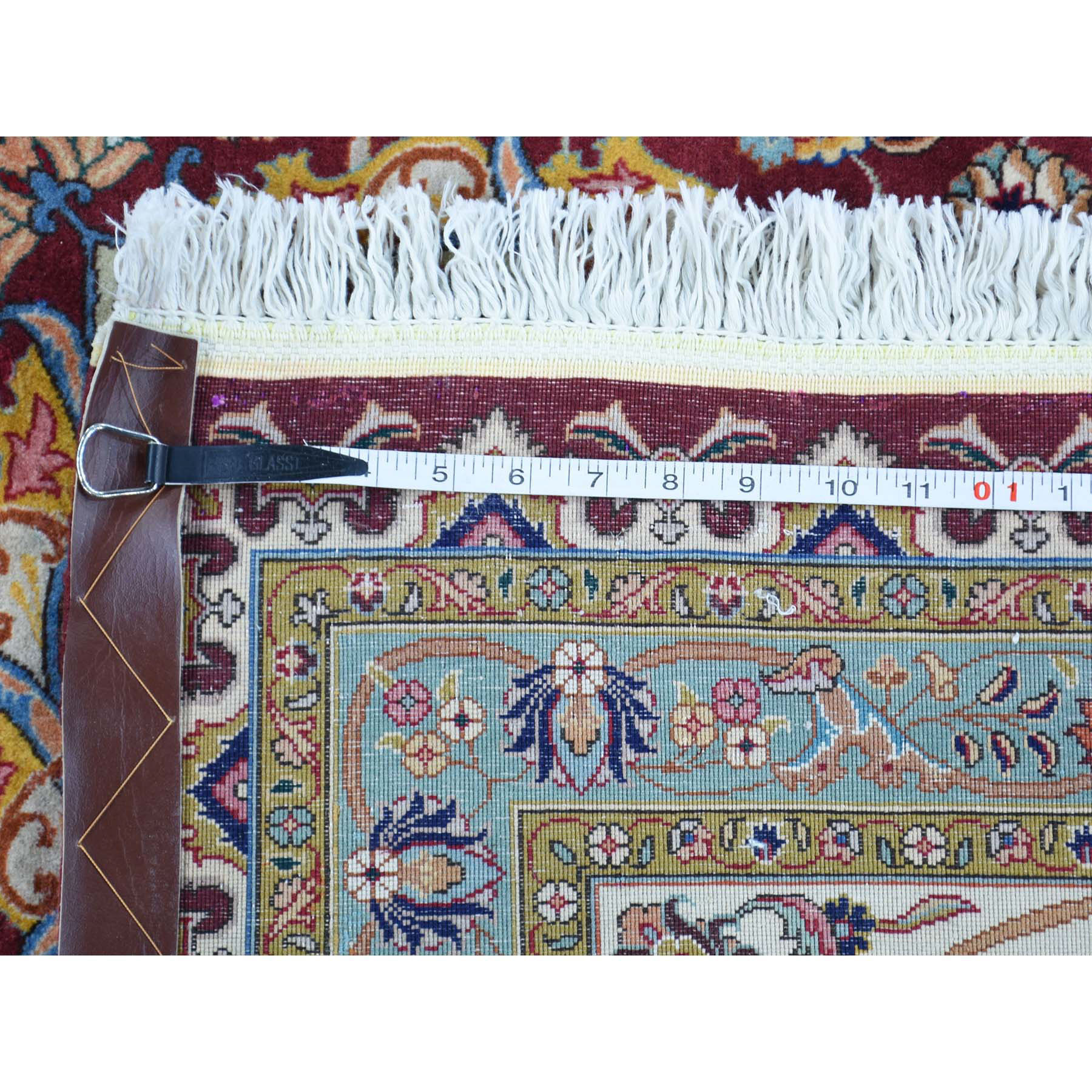 9-9 x12-8  Persian Tabriz 400 Kpsi Wool and Silk Handmade Oriental Rug 