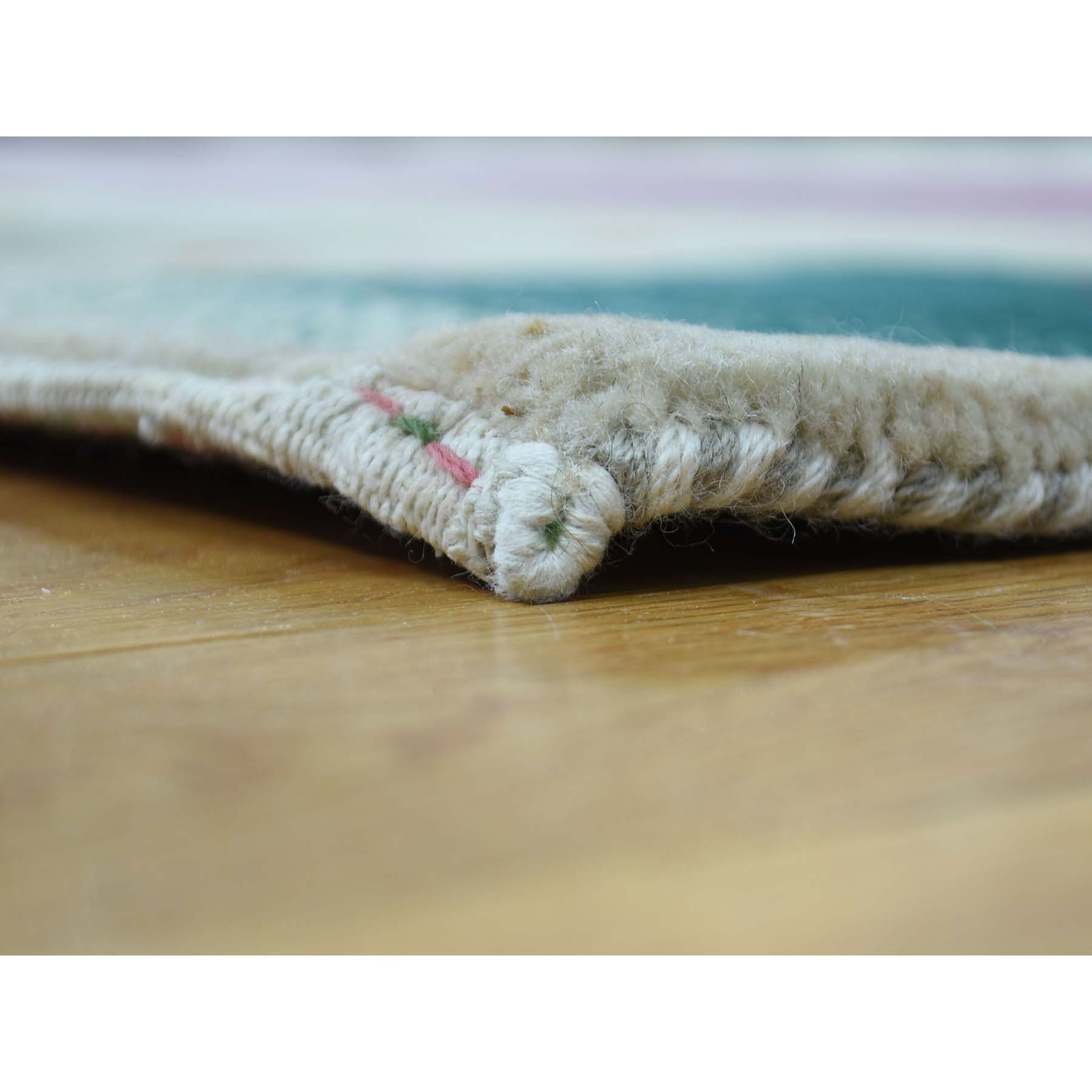 9-10 x13-3  Hand-Knotted 100 Percent Wool Lori Buft Gabbeh Oriental Rug 