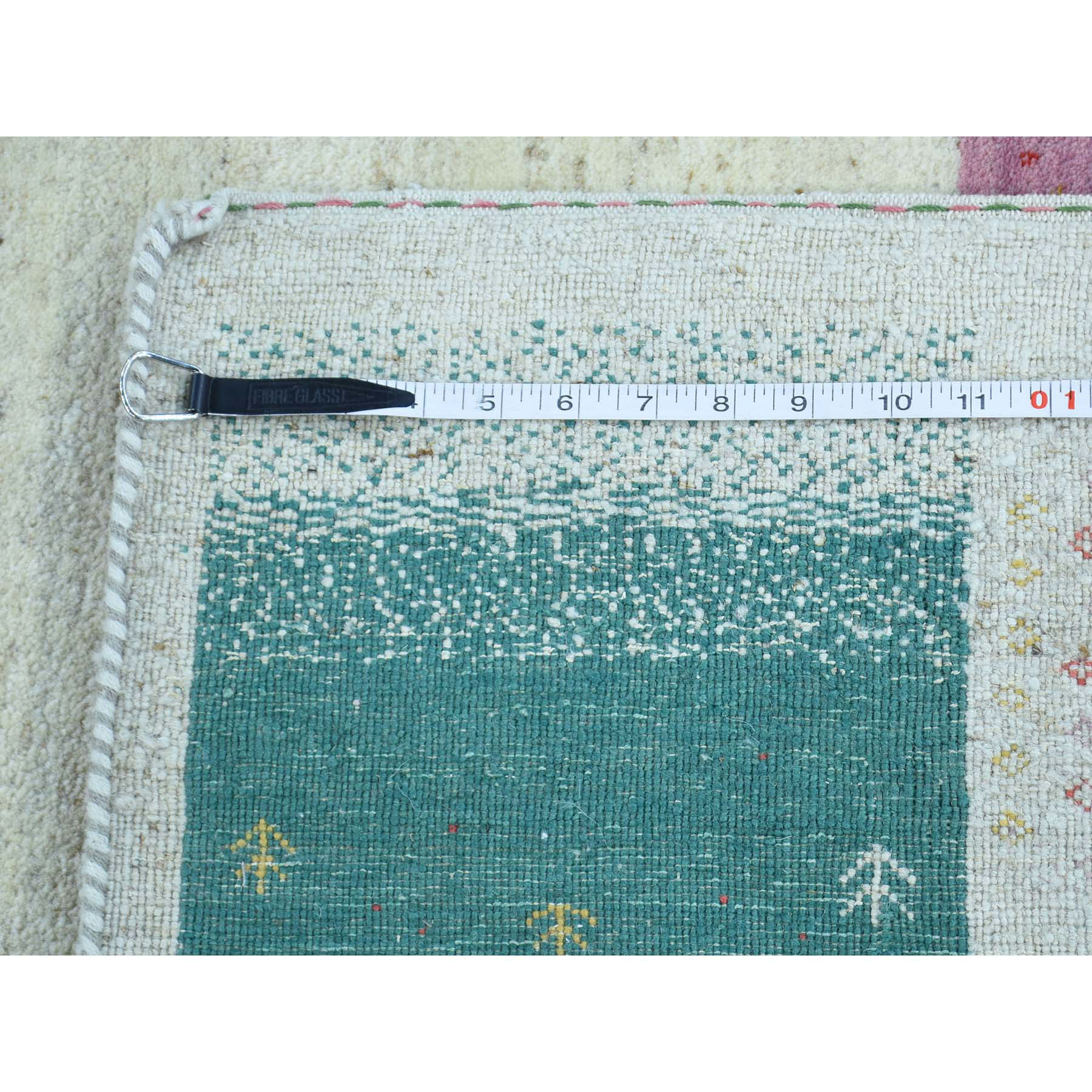 9-10 x13-3  Hand-Knotted 100 Percent Wool Lori Buft Gabbeh Oriental Rug 