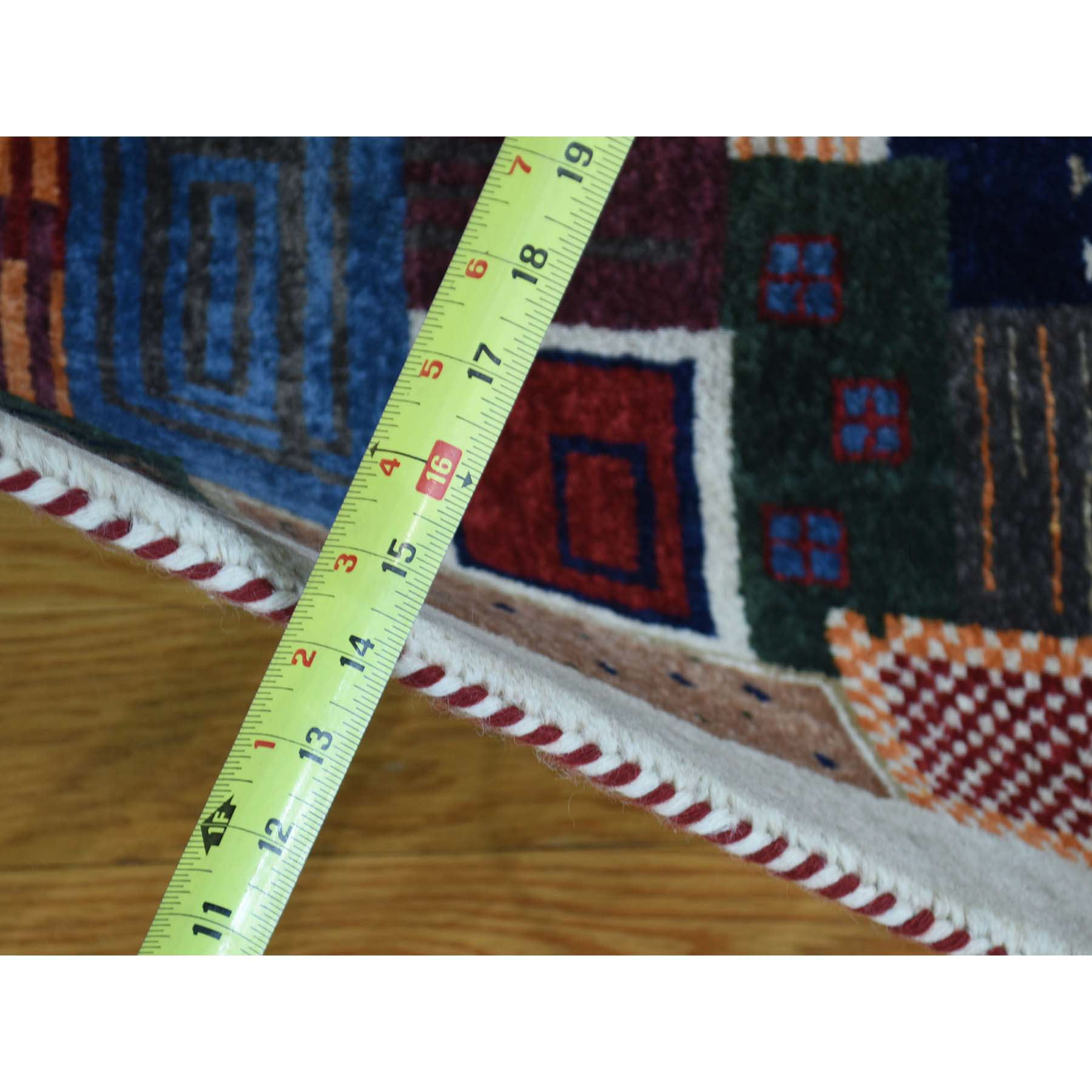 2-x3-1  Hand-Knotted Lori Buft Gabbeh 100 Percent Wool Oriental Rug 