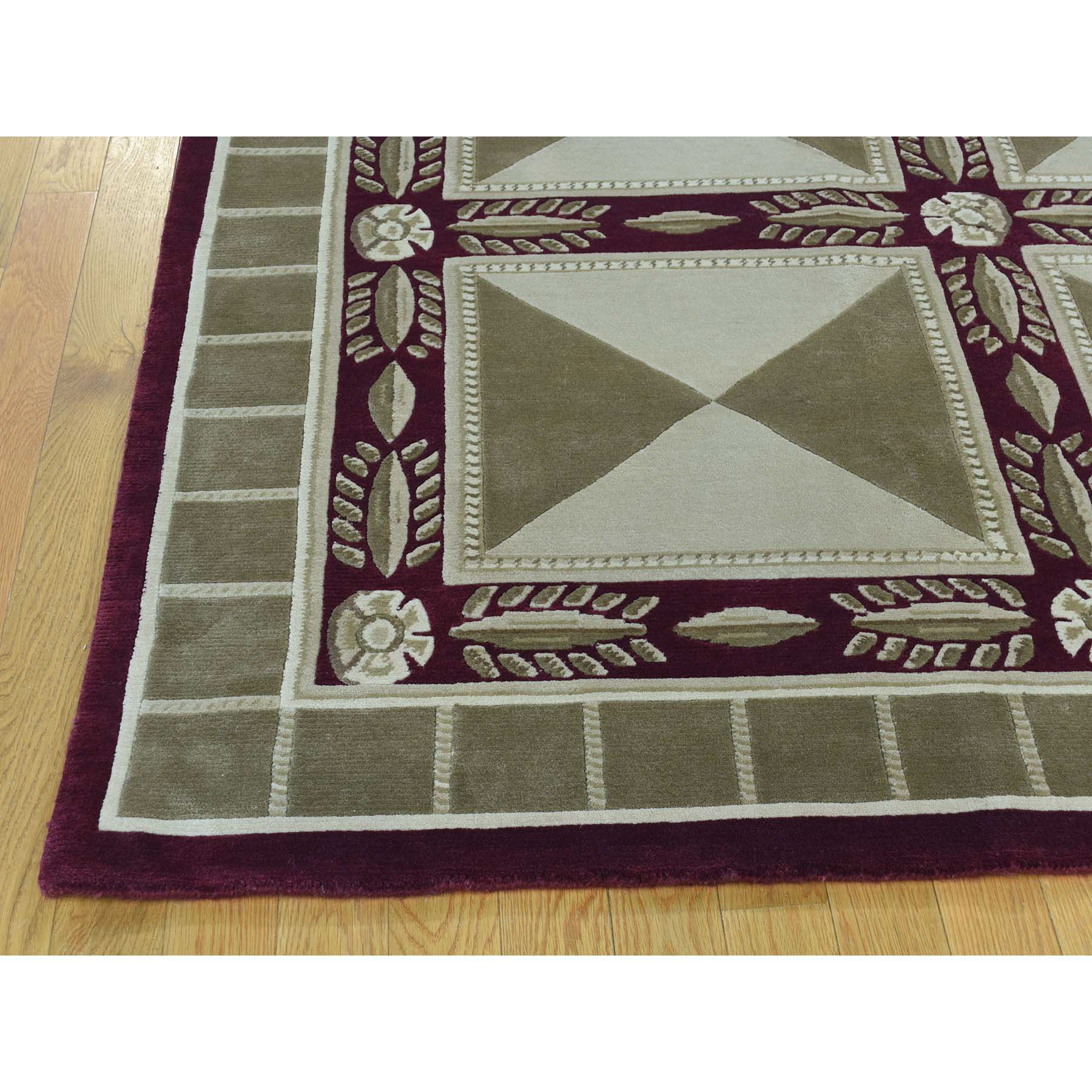 10-x13-9  Handmade Neo Classic Design Nepali Modern Oriental Rug 