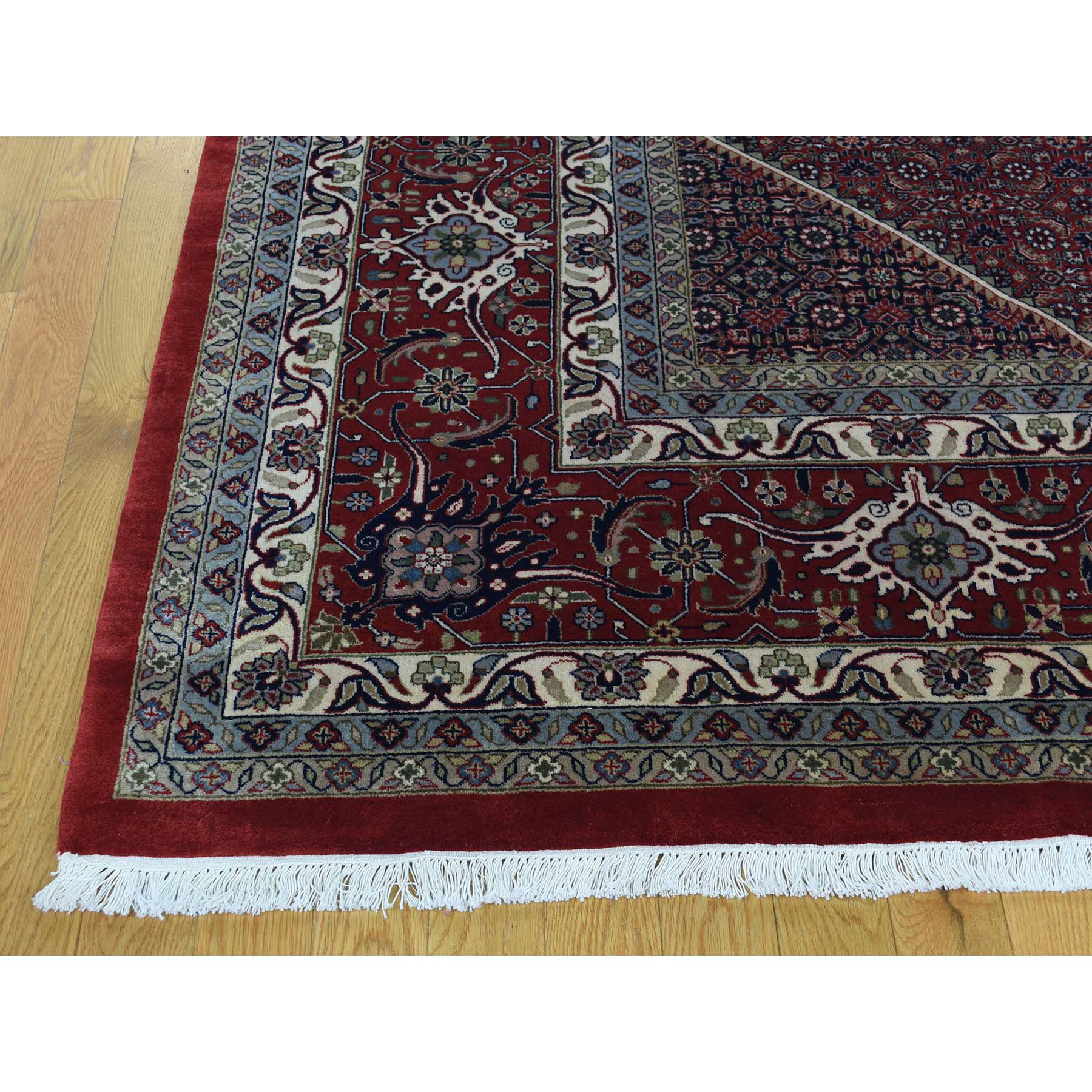 10-x13- New Zealand Wool and Silk Bijar 300 Kpsi Handmade Oriental Rug 
