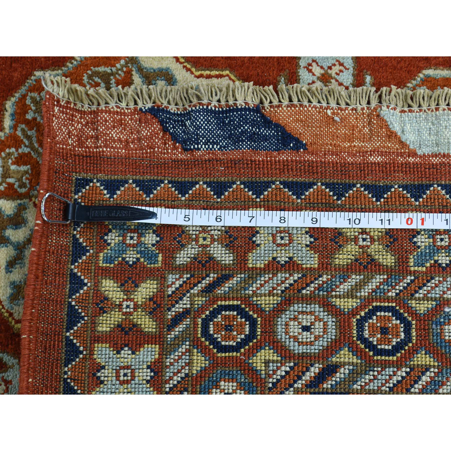 13-5 x16-3  Handmade Elephant Feet Design Afghan Ersari Oriental Rug 