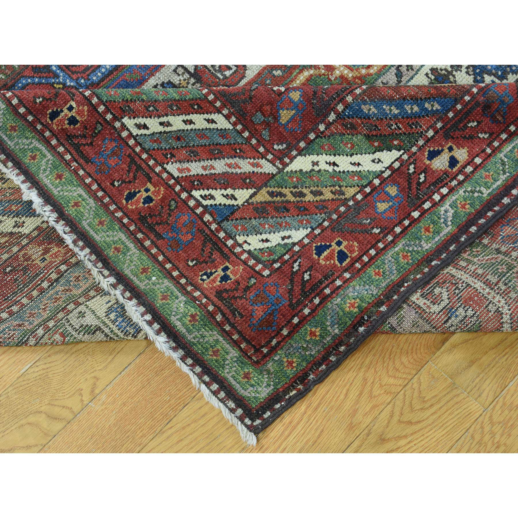 6-5 x15-6  Antique Northwest Persian With Shawl Design Wide Runner Rug 