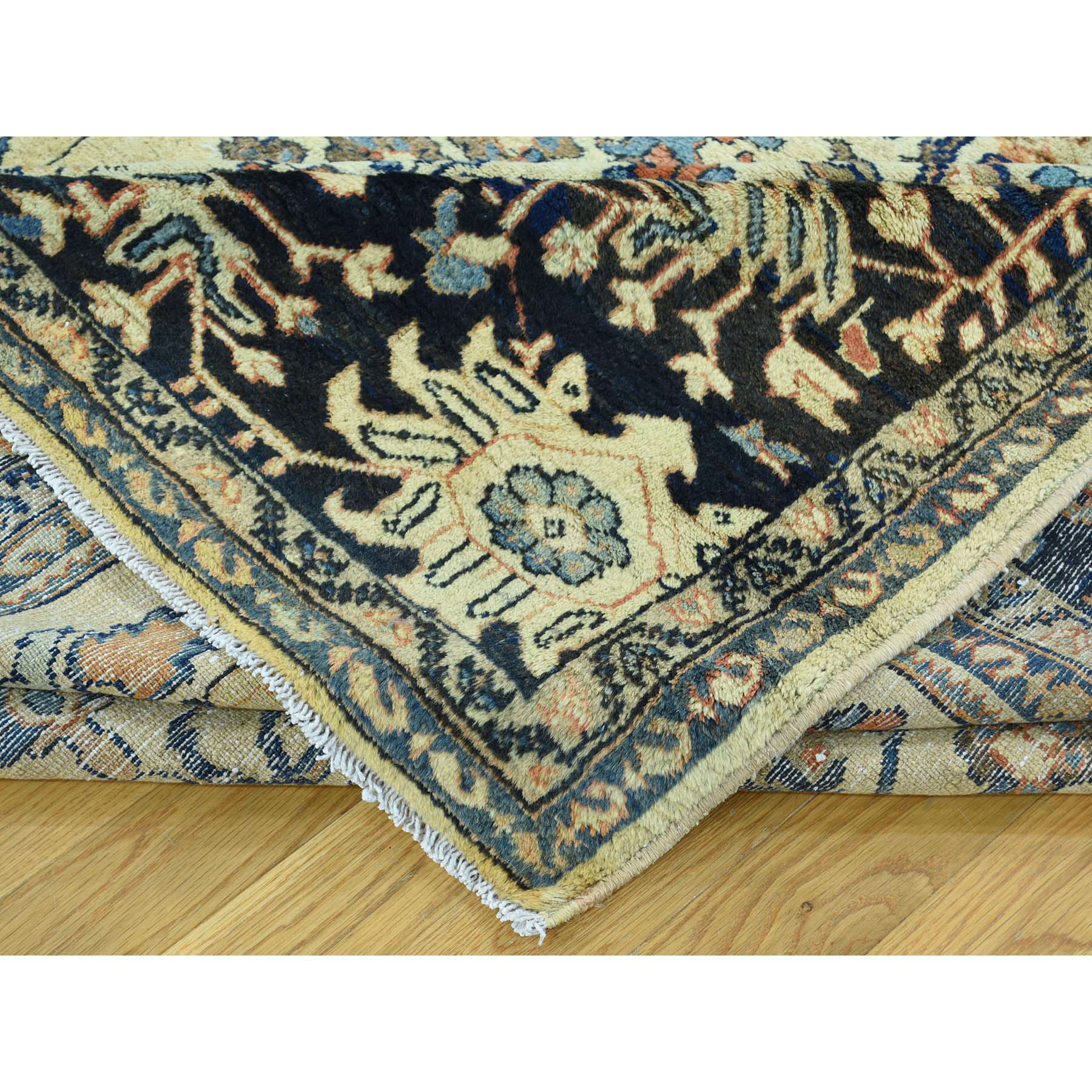 9-4 x11-10  Handmade Antique Persian Lilahan Mint Cond Full Pile Rug 