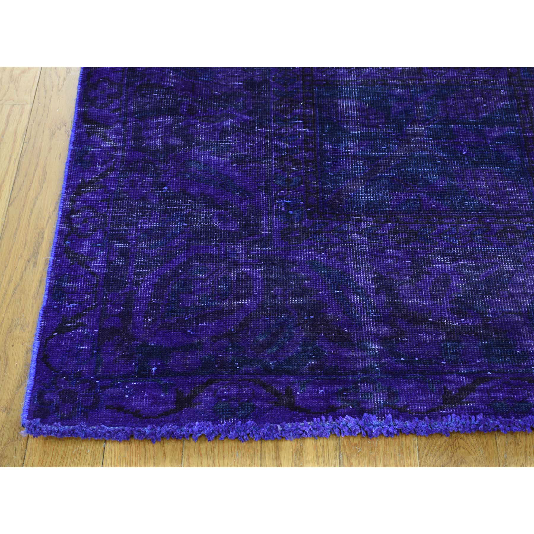 6-2 x8-10  Hand-Knotted Overdyed Bakhtiari Garden Design Pure Wool Rug 
