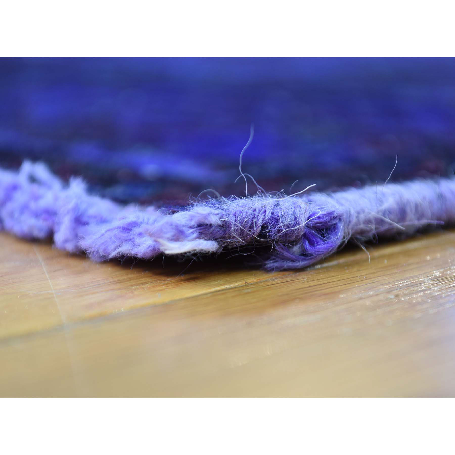 5-8 x10- Handmade Pure Wool Overdyed Purple Wide Runner Hamadan Rug 