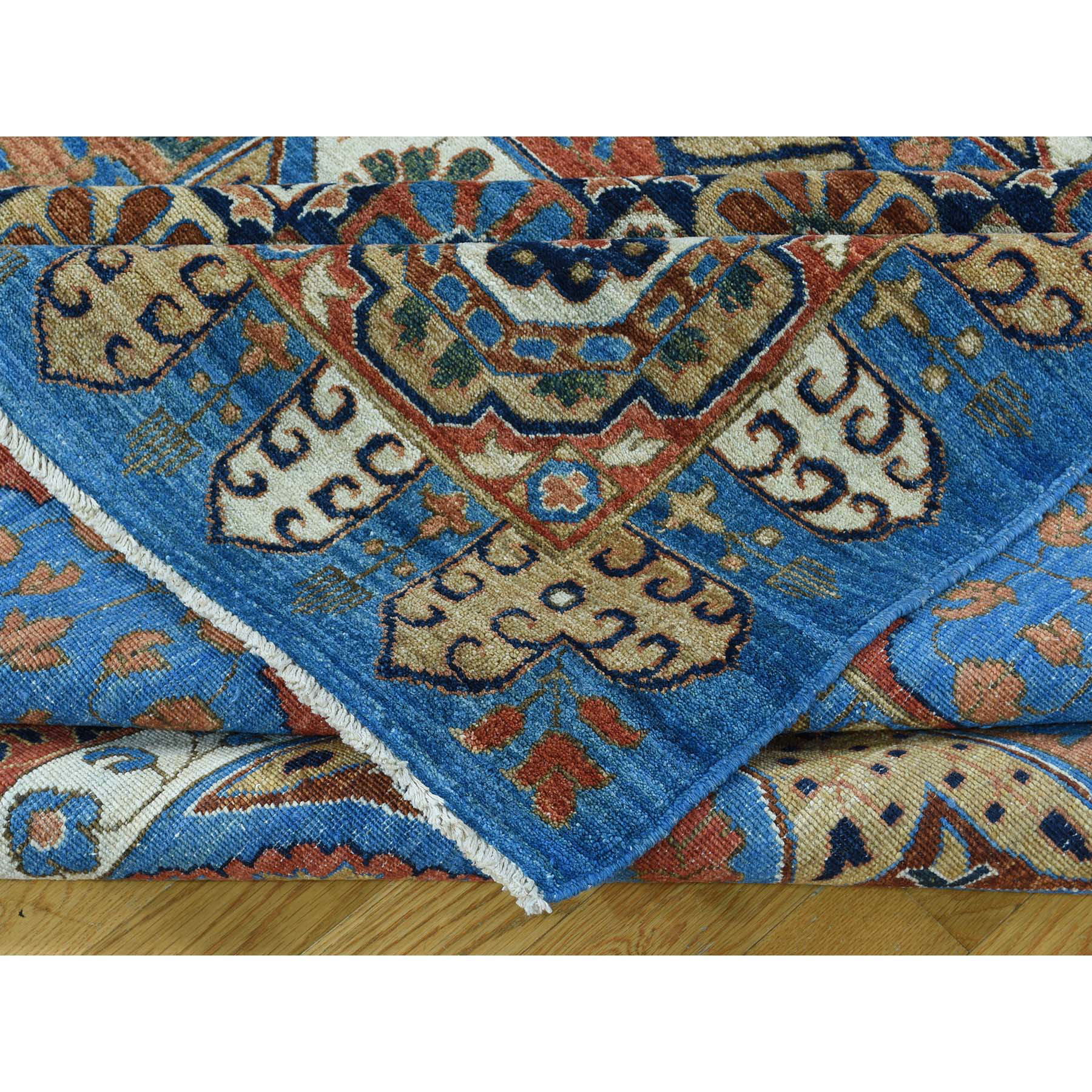 10-1 x13-10  Hand-Knotted Mamluk Design Peshawar Oriental Rug 