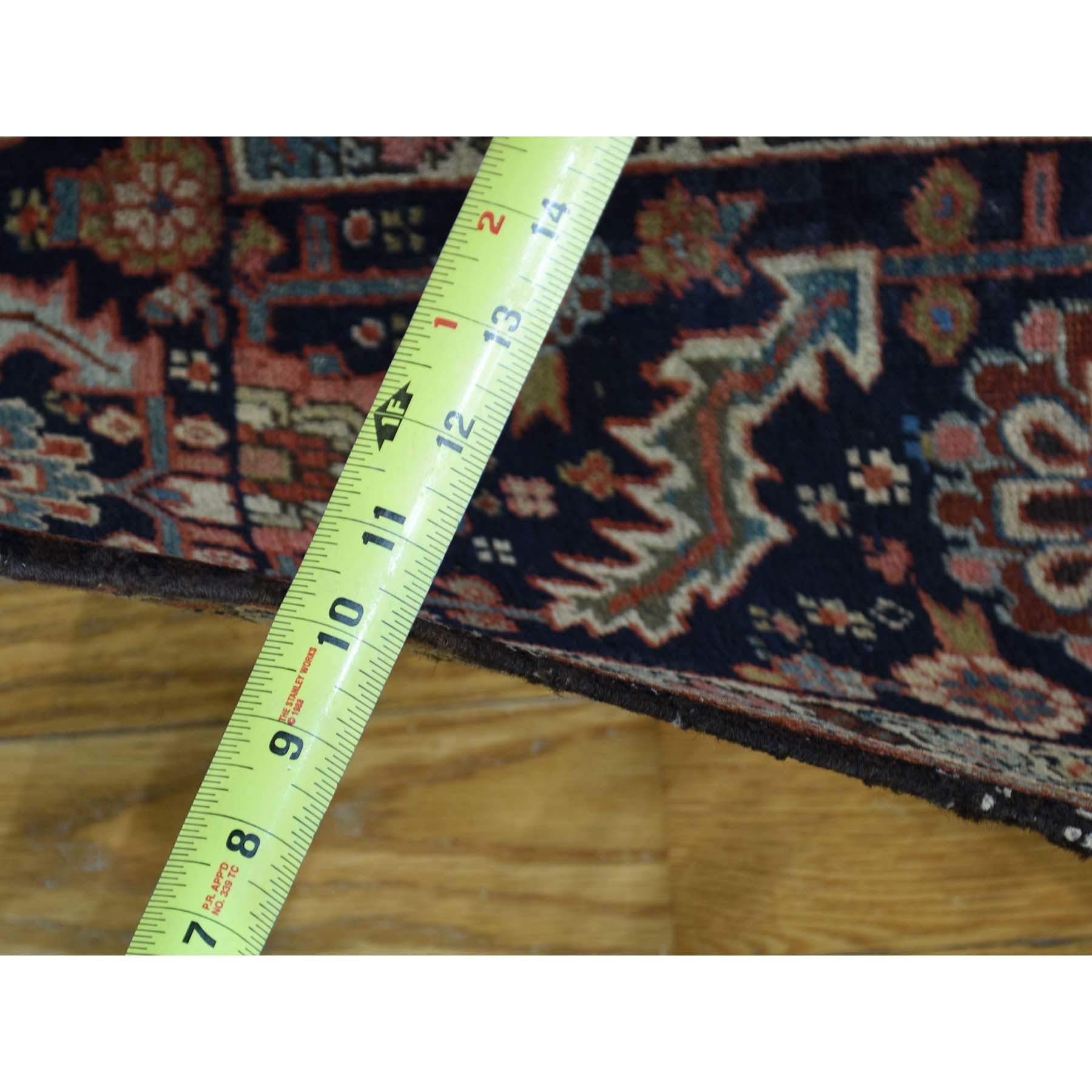 10-x11-7  Hand-Knotted Antique Persian Serapi Squarish Good Cond Rug 