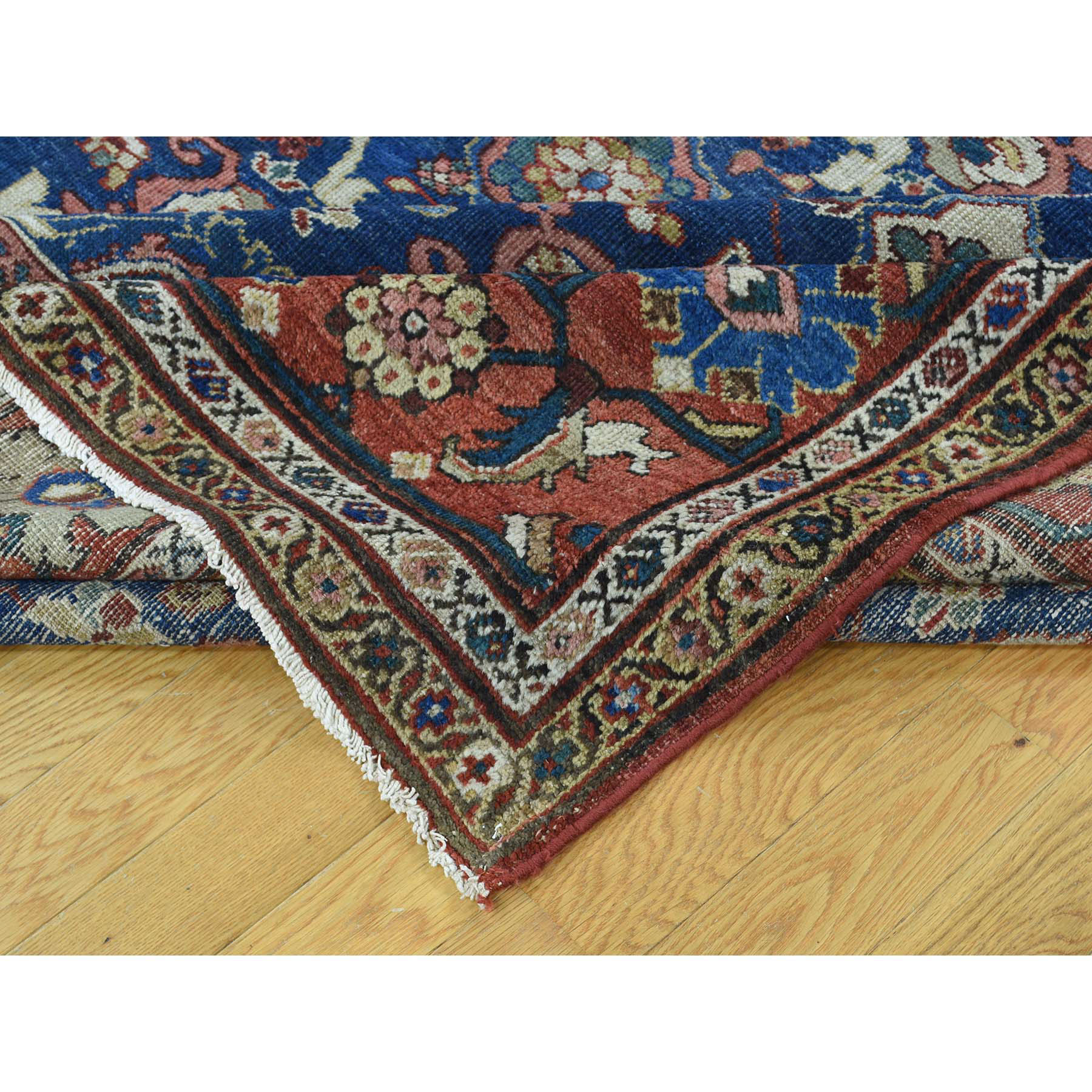 8-10 x11-10  Hand-Knotted Antique Persian Mahal Even Wear Exc Cond Rug 