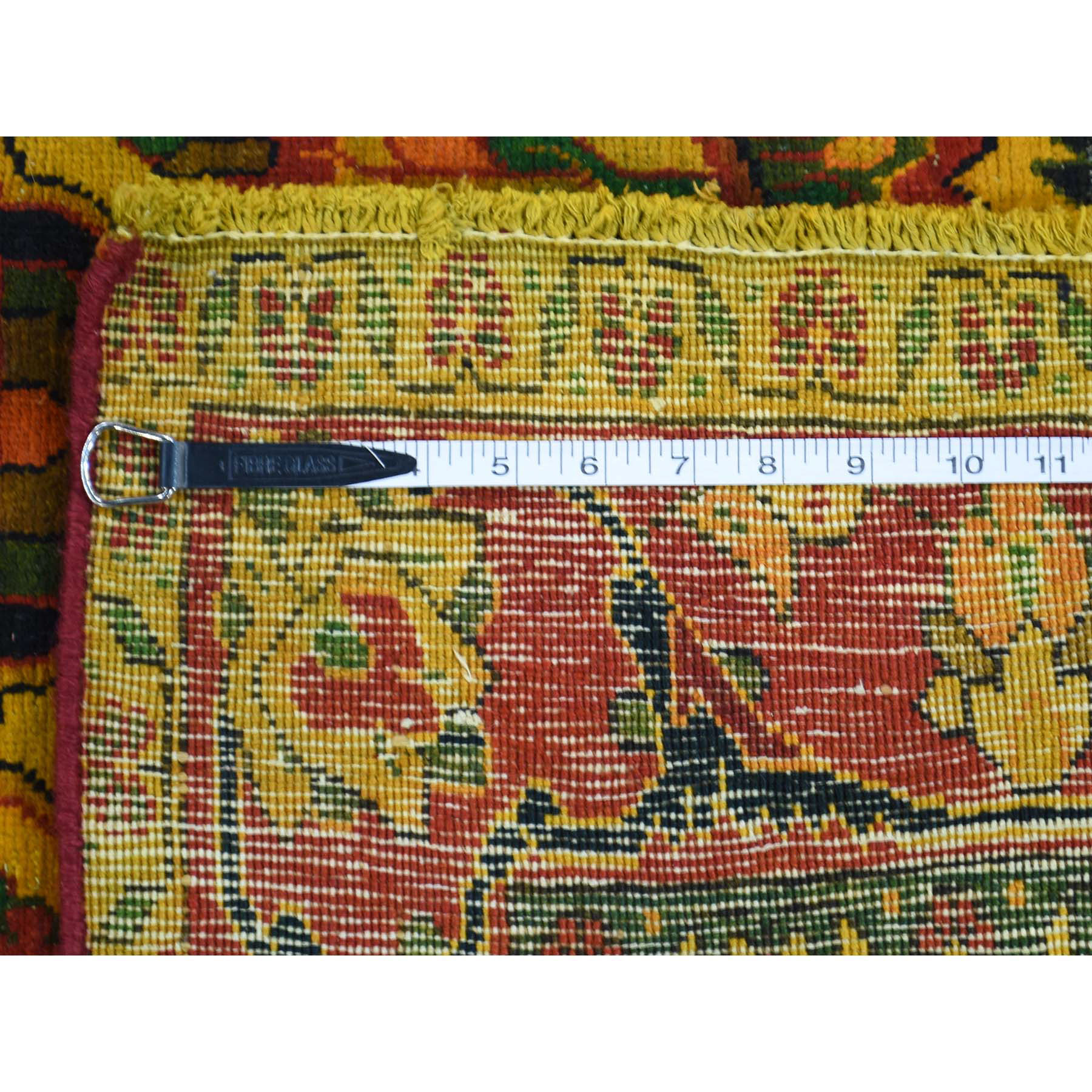 4-6 x10-3  Handmade Overdyed Persian Bakhtiari Vintage Wide Runner Rug 