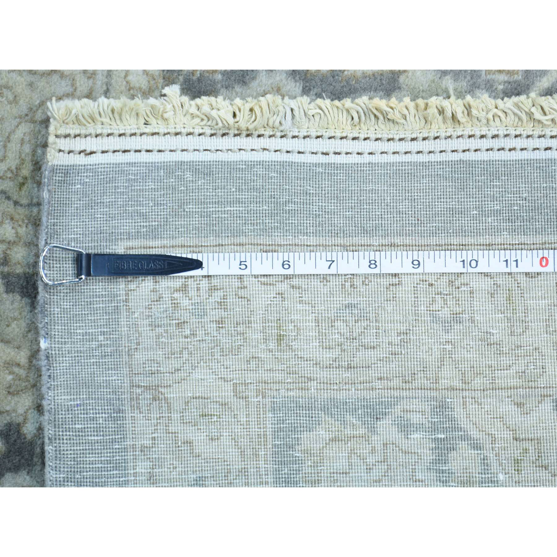 13-x19-4  Gray Hand-Knotted Persian Tabriz Sheikh Safi Design Oversize Rug 