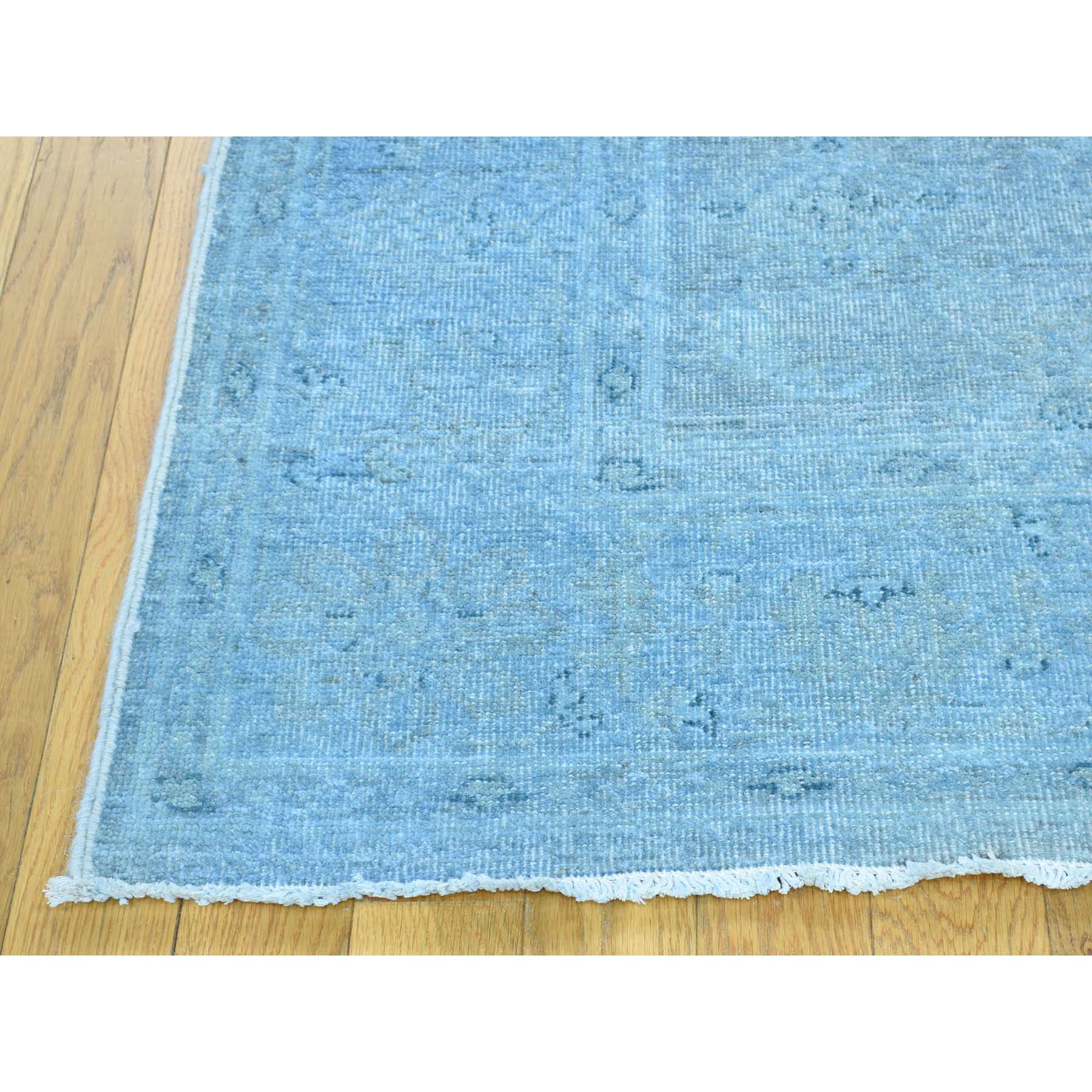 5-10 x9-2  Hand-Knotted Peshawar Overdyed Pure Wool Oriental Rug 