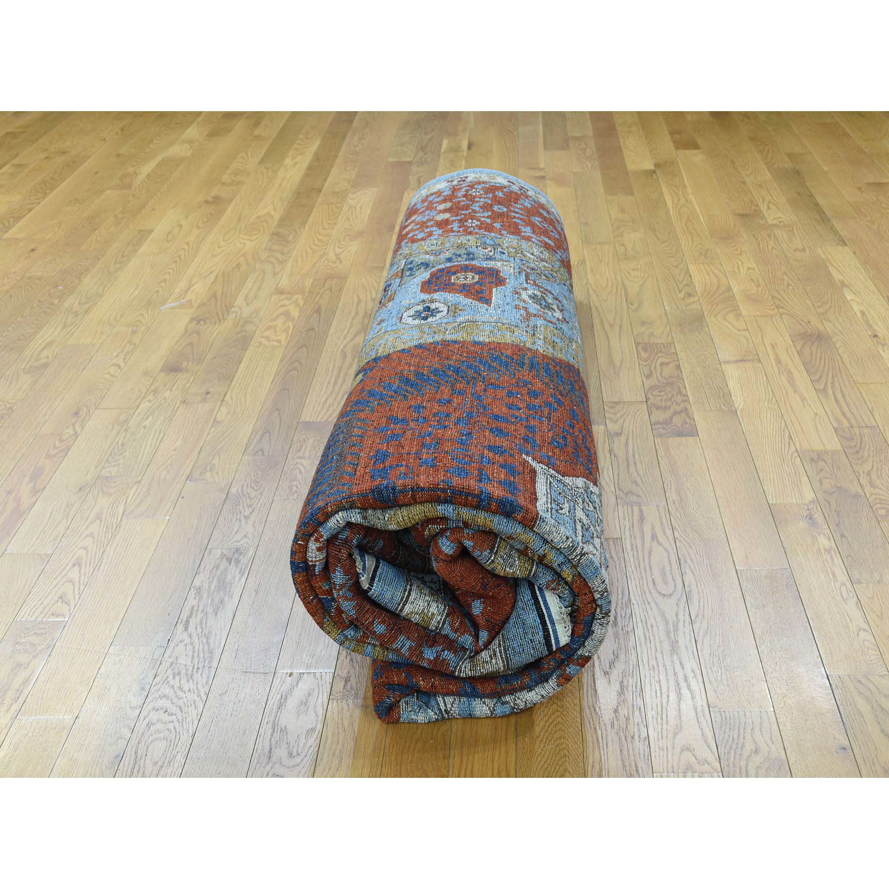 10-1 x14-5  Hand-Knotted Mamluk Design Peshawar Pure Wool Oriental Rug 