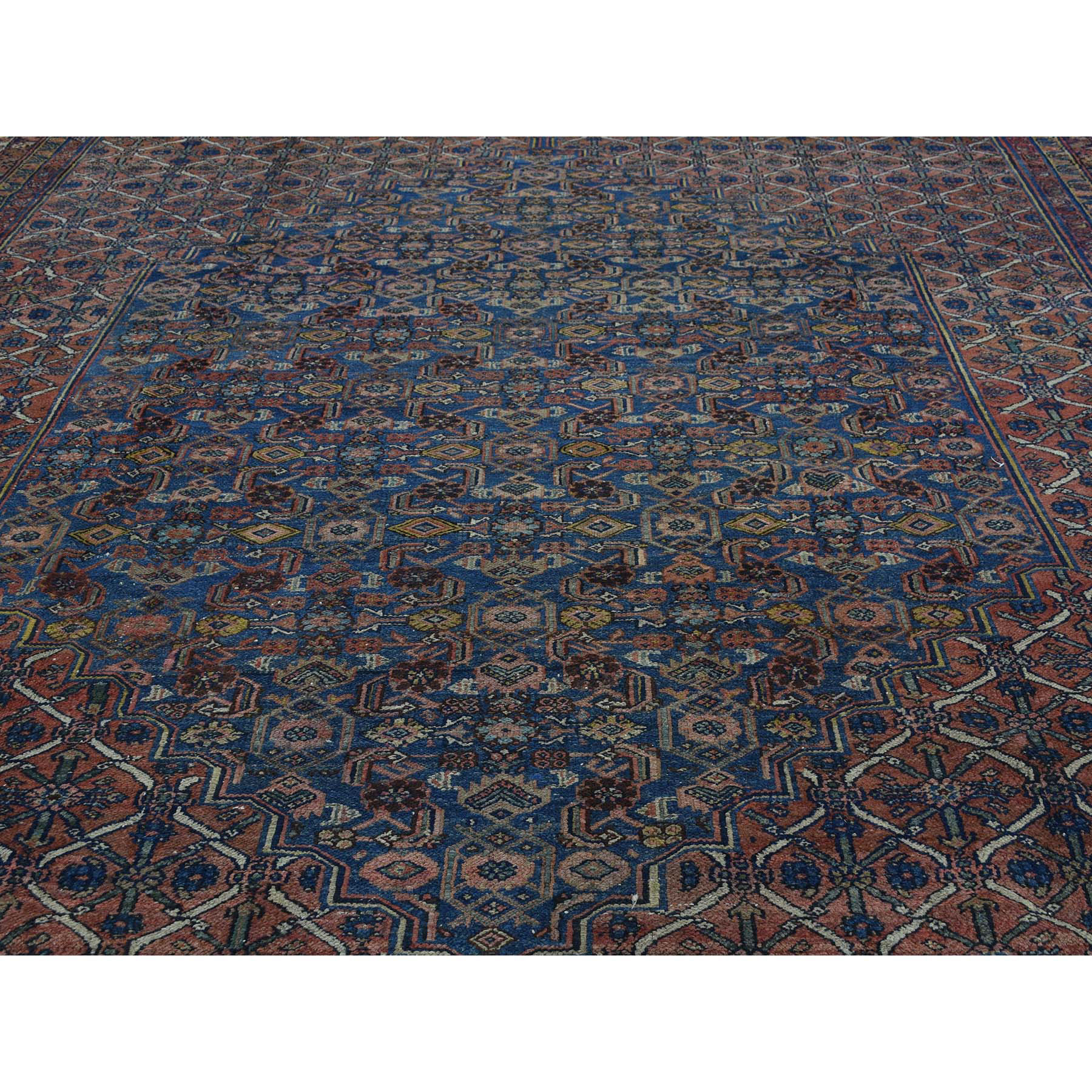 11-10 x23-4  Antique Persian Bibikabad Hand-Knotted Gallery Size Rug 