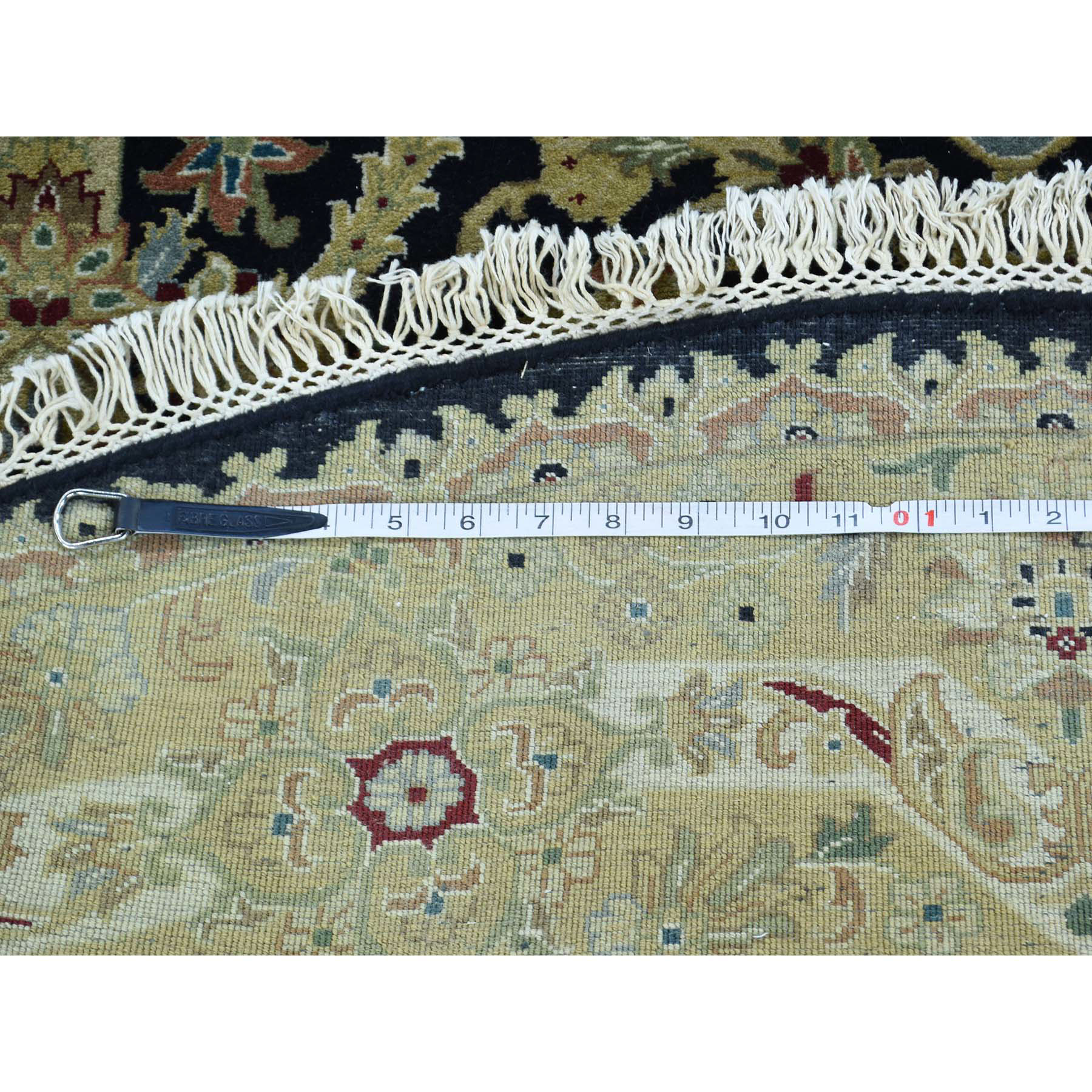 6-10 x6-10  Kashan Revival New Zealand Wool 300 KPSI Round Oriental Rug 