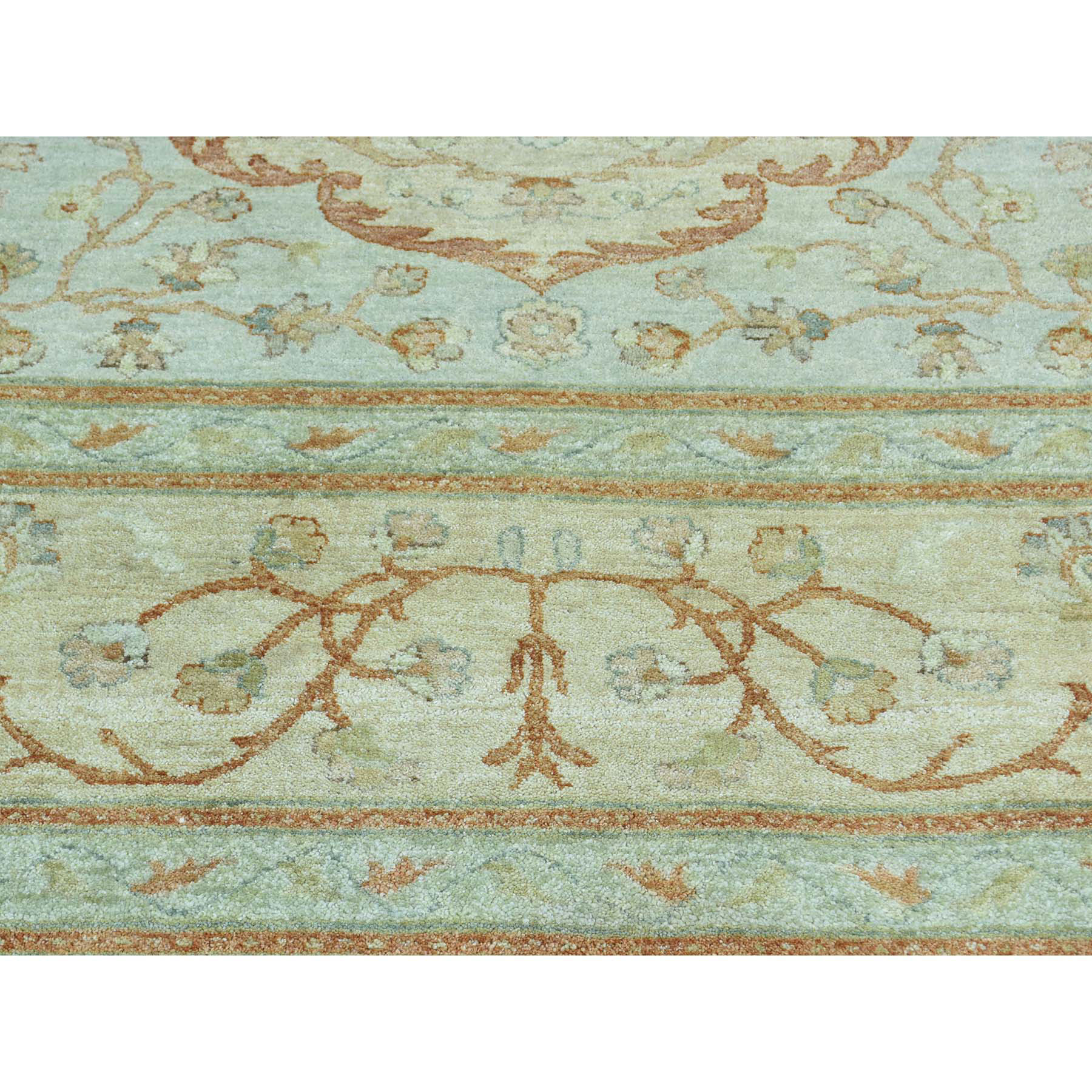 8-1 x10-5  Antiqued Tabriz with Pastel Colors Hand-Knotted Oriental Rug 