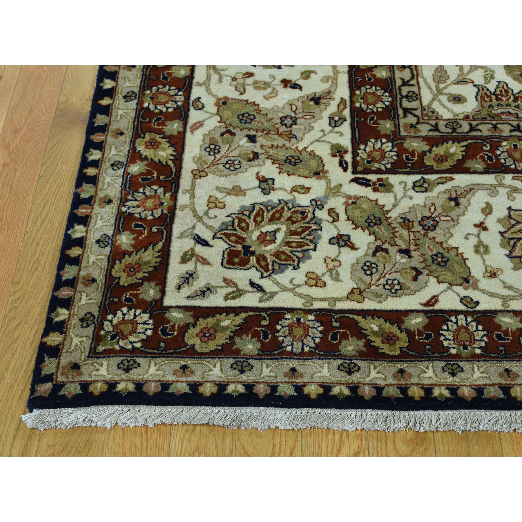 10-2 x13-7  Fine Oriental Pure Wool Antiqued Tabriz Hand-Knotted Rug 