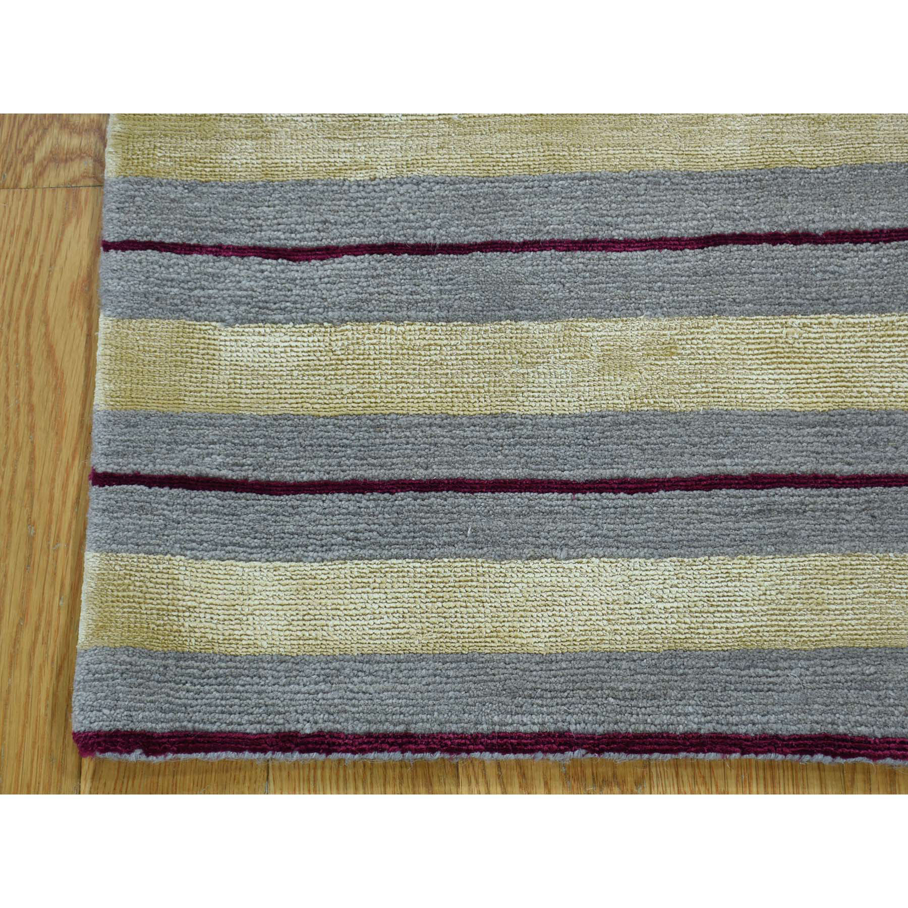 1-8 x2-7  Hand-Knotted Modern Nepali Wool and Silk Oriental Rug 