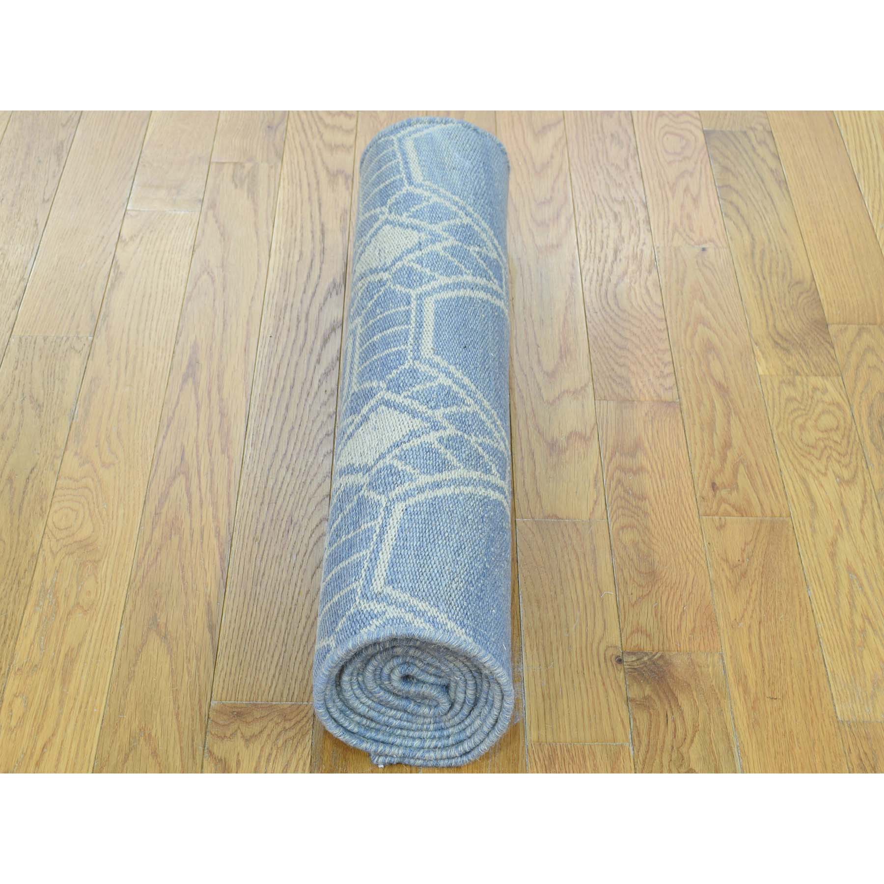 2-6 x10- Reversible Hand-Woven Flat Weave Durie Kilim Runner Rug 