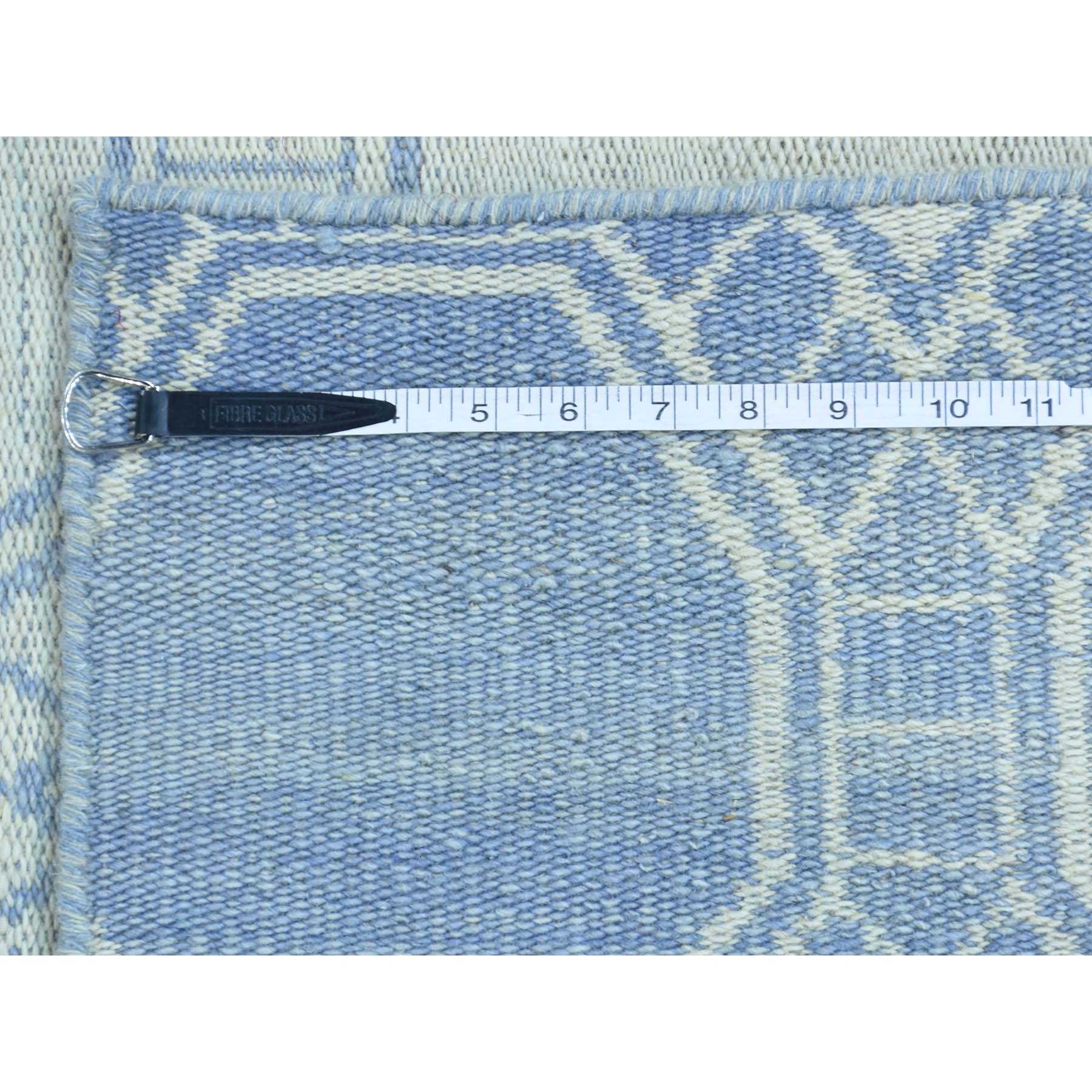 2-6 x10- Reversible Hand-Woven Flat Weave Durie Kilim Runner Rug 