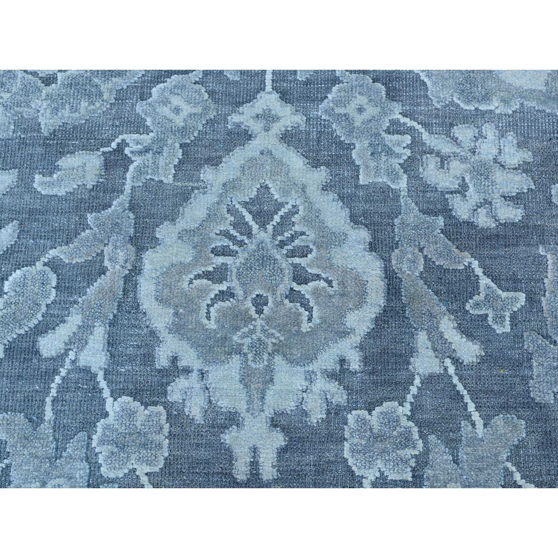 2-5 x6-3  Pure Silk with Oxidized Wool Oushak Design Oriental Runner Rug 