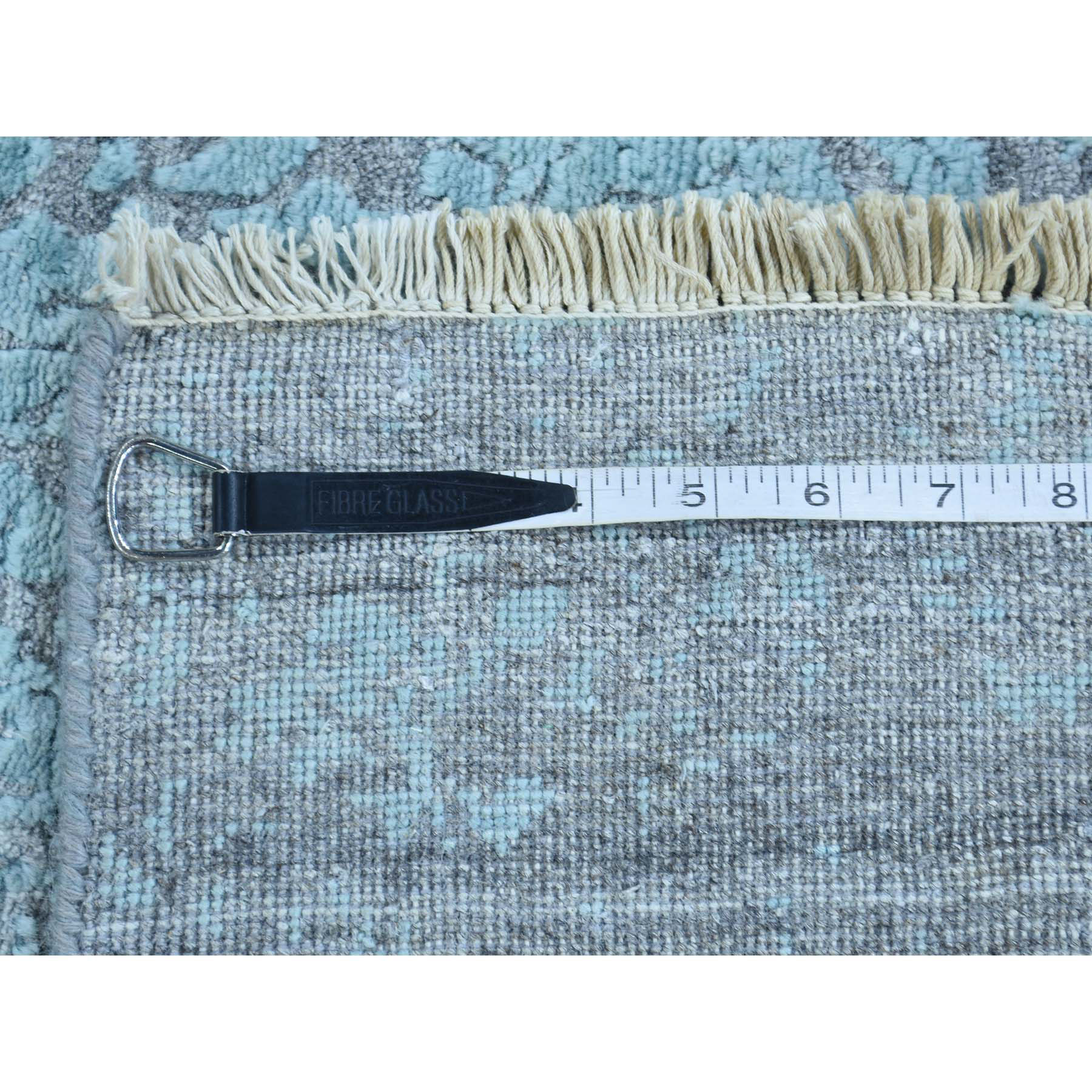 2-7 x9-9  Broken Persian Design Hand-Knotted Wool and Silk Runner Rug 
