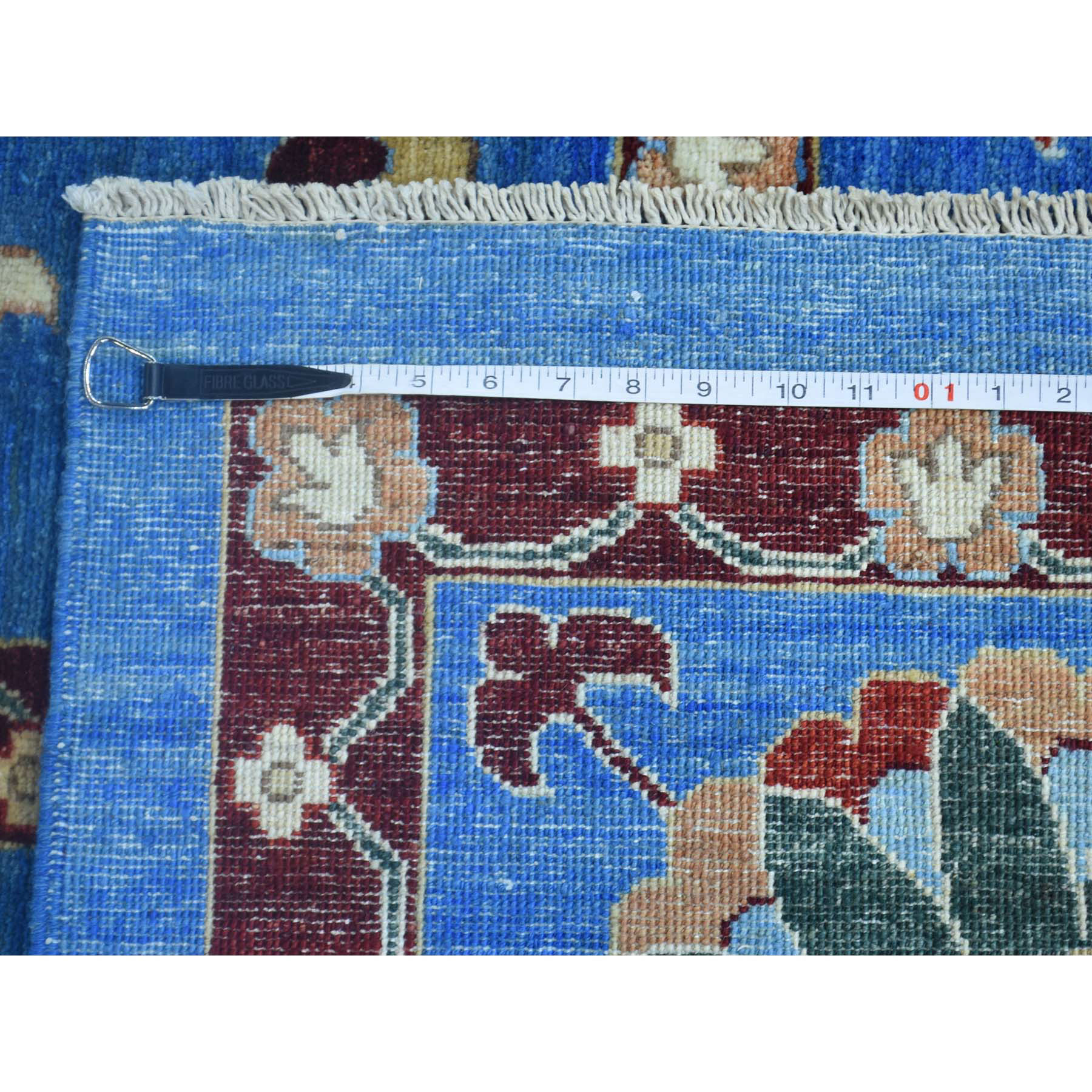 10-1 x13-9  Hand-Knotted Pure Wool Peshawar Suzani Design Oriental Rug 