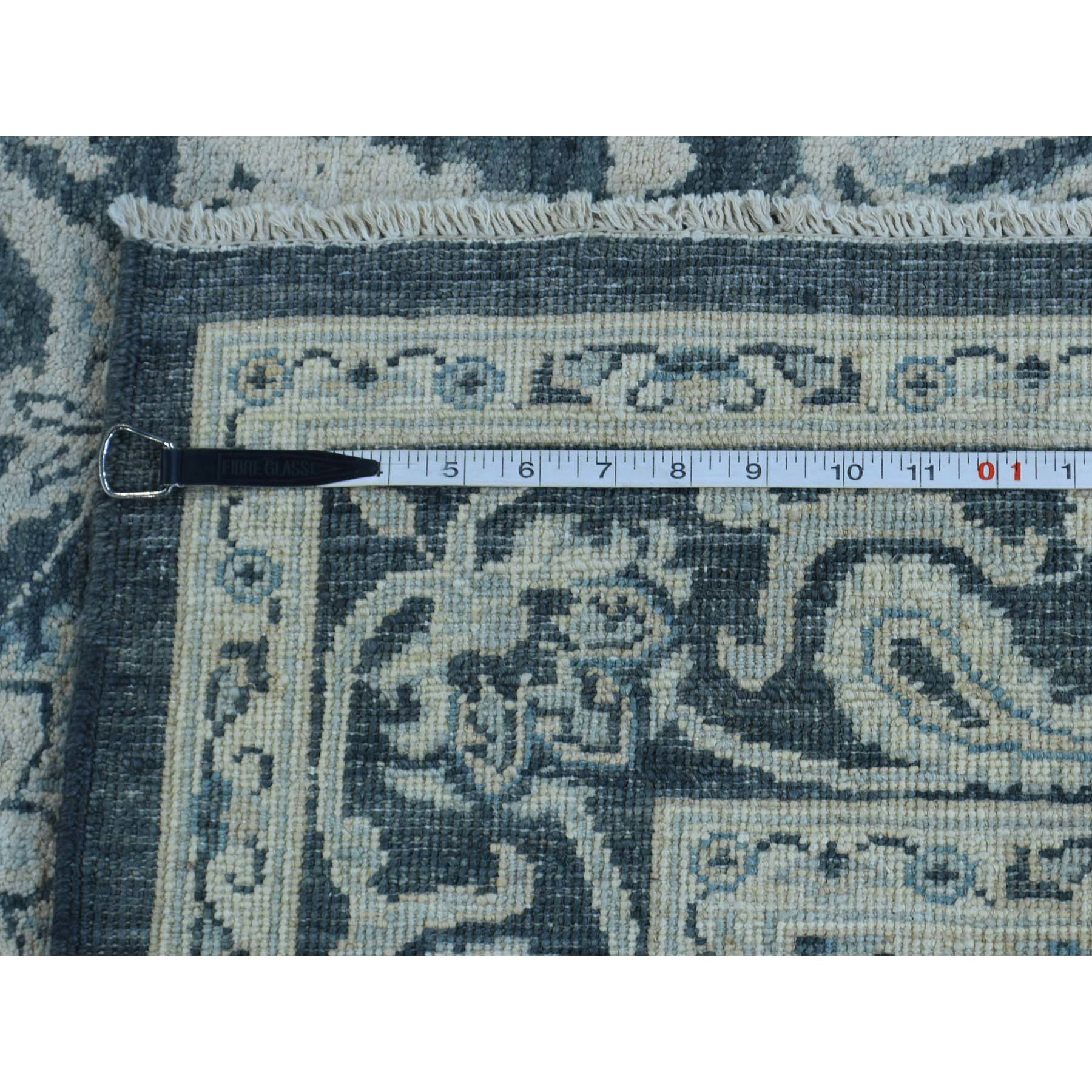 4-x5-10  Tone on Tone Hand-Knotted Pure Wool Peshawar Oriental Rug 