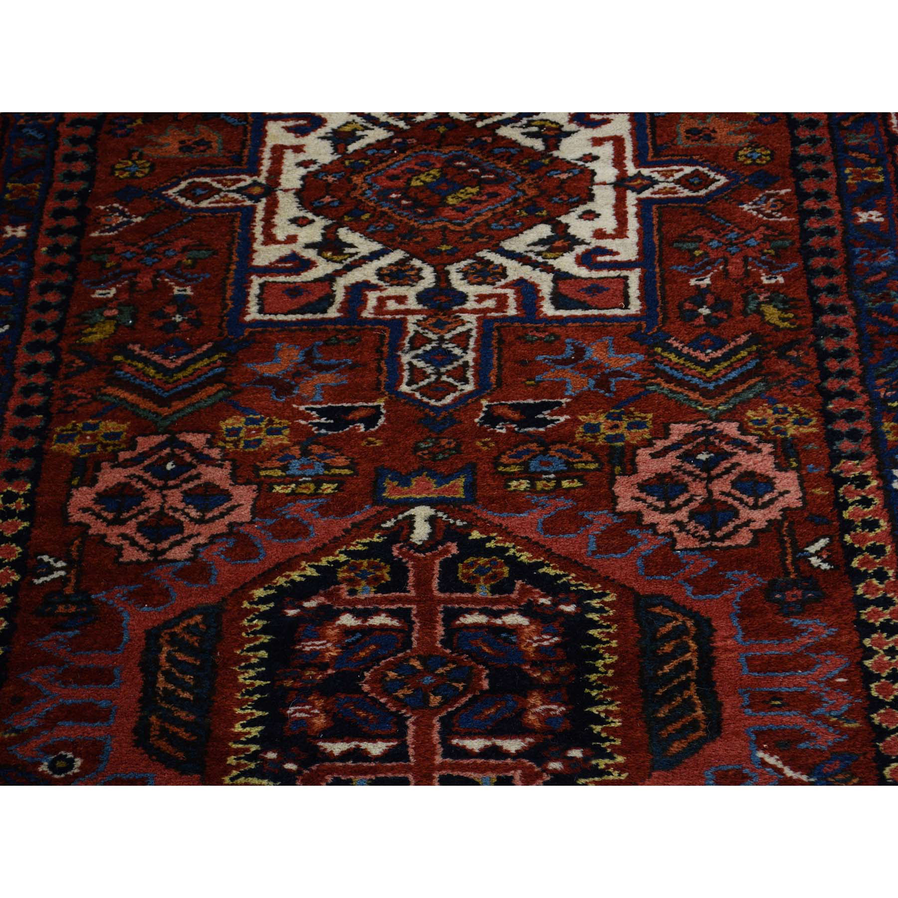 3-7 x17-4  Gallery Size Antique Persian Karajeh Excellent Condition Rug 