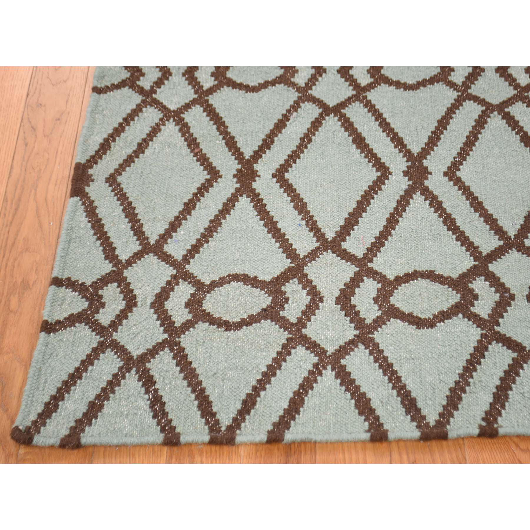 5-5--x7-2-- Hand-Woven Pure Wool Durie Kilim Reversible Oriental Rug 