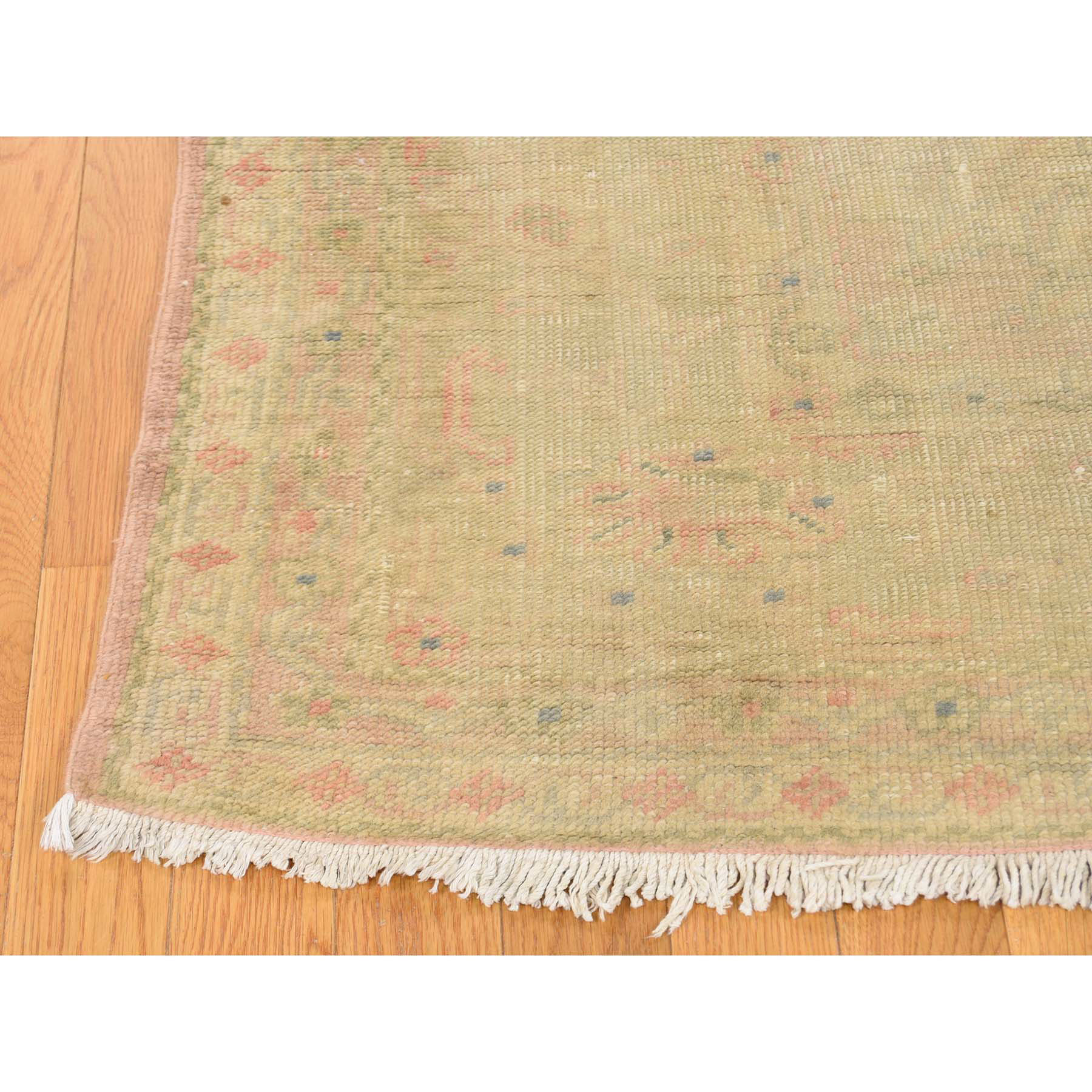 8-2--x11- Hand-Knotted Antique Turkish Oushak Mint Condition Oriental Rug 