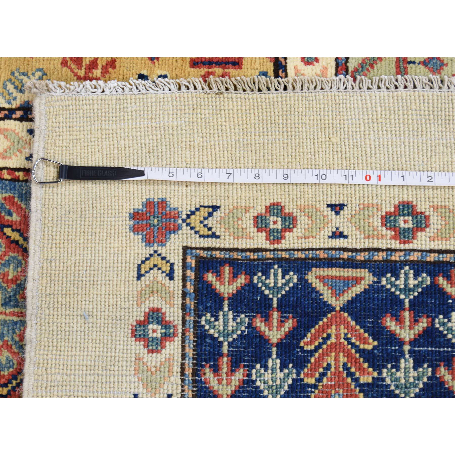 5-10--x8-10-- Ivory Special Kazak Garden Design Hand-Knotted Oriental Rug 
