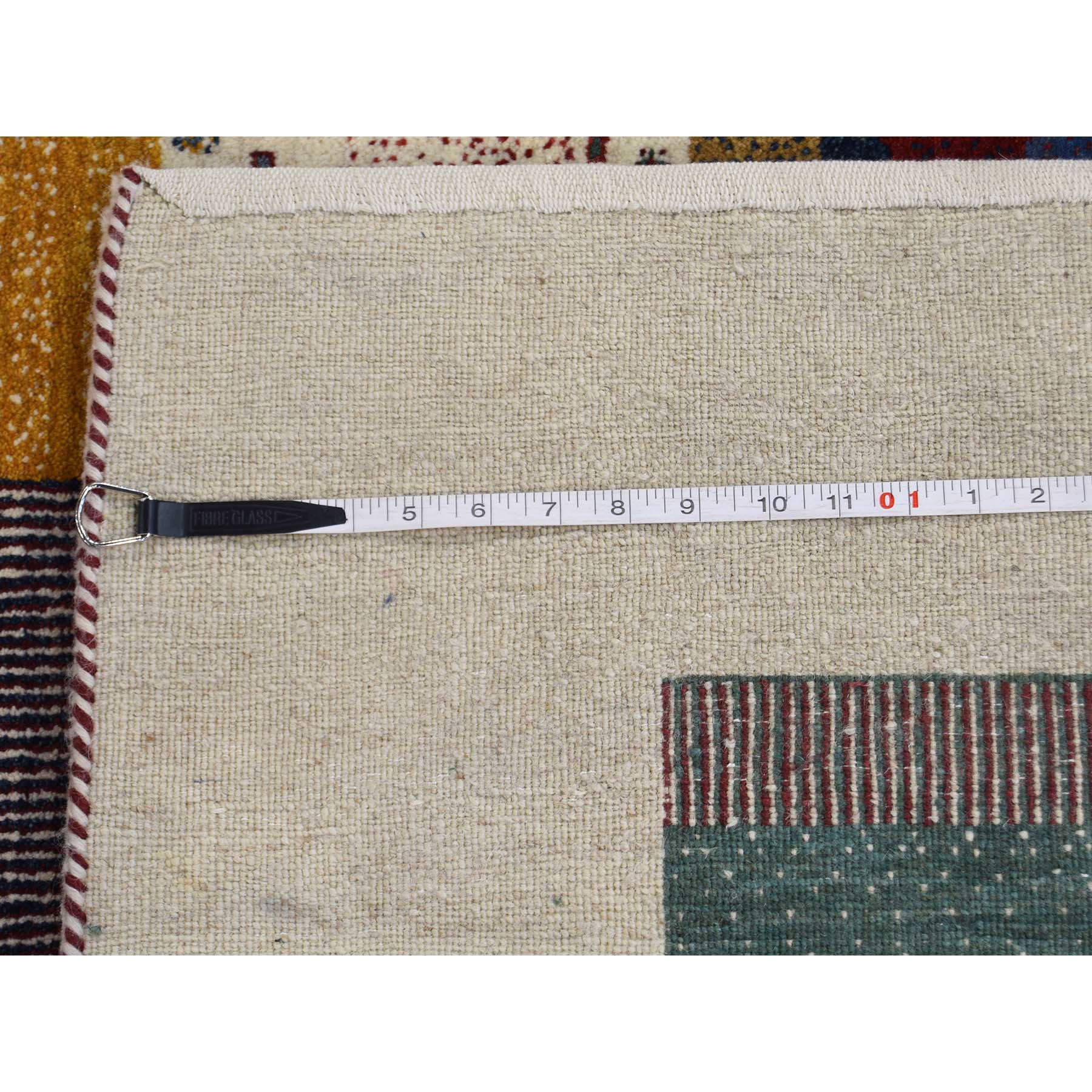 8-3--x9-9-- Persian Wool Hand Made Lori Buft Gabbeh Patchwork Design Rug 