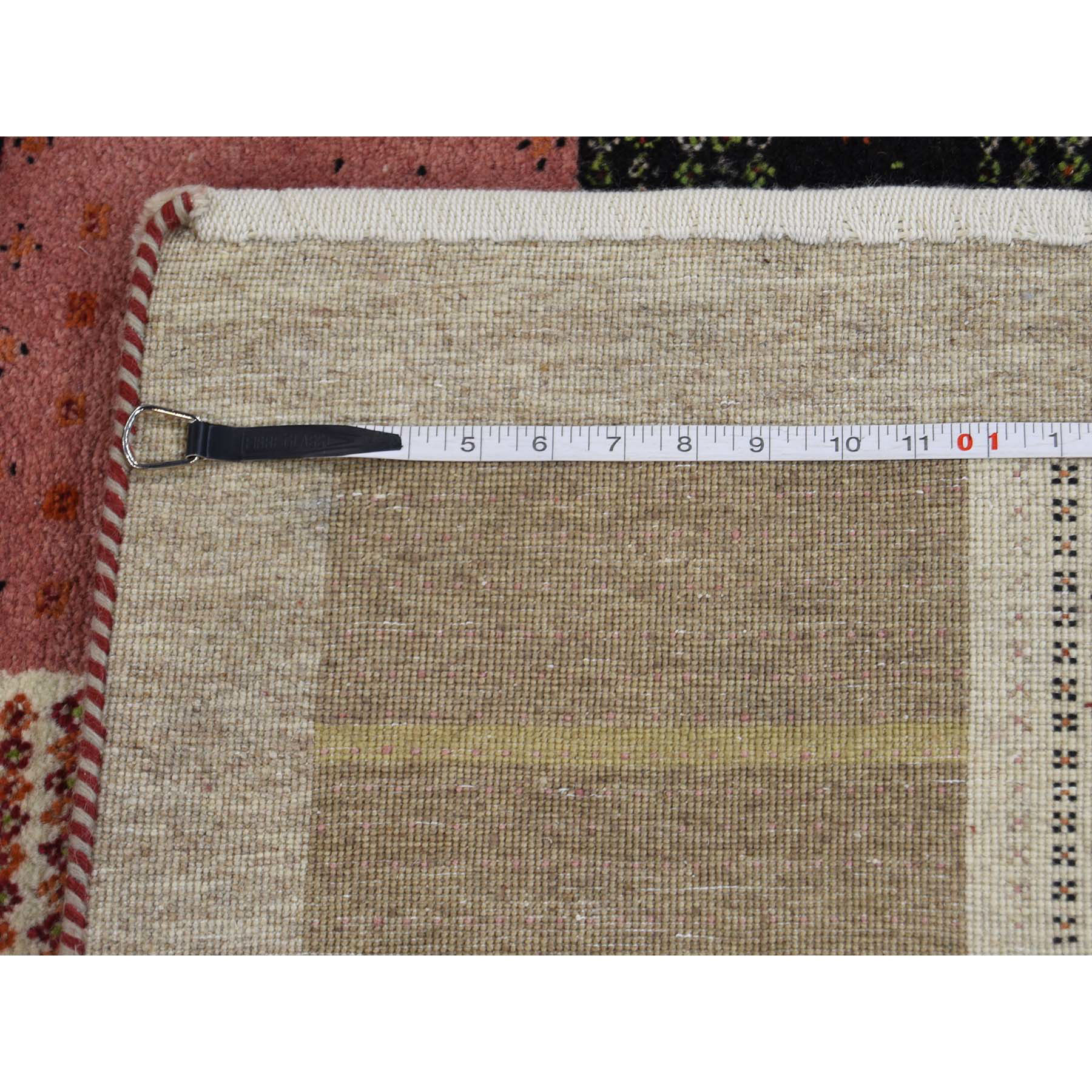 5-8--x8- Persian Wool Hand-Made Lori Buft Gabbeh Patchwork Design Rug 